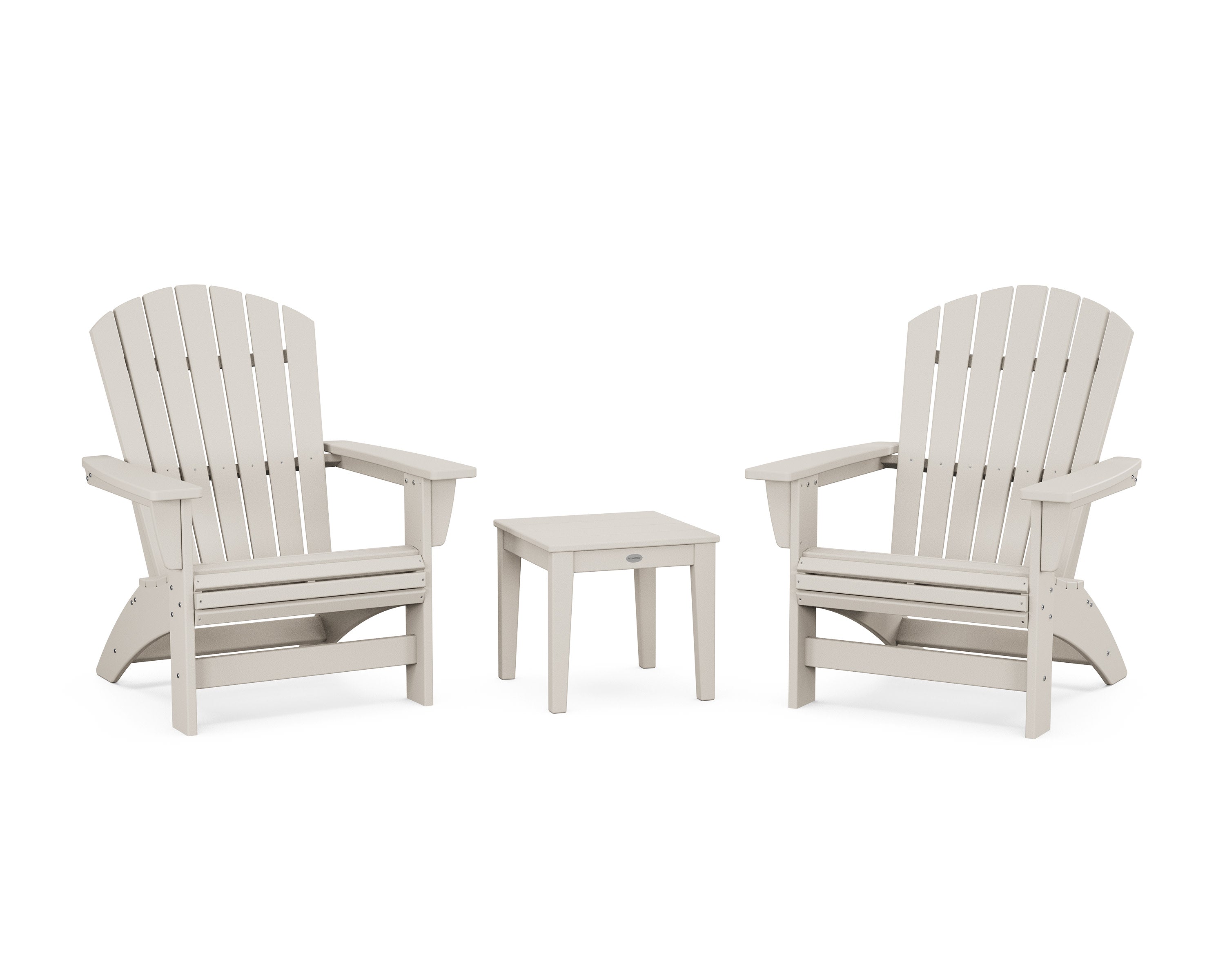 3-Piece Nautical Grand Adirondack Set in Sand