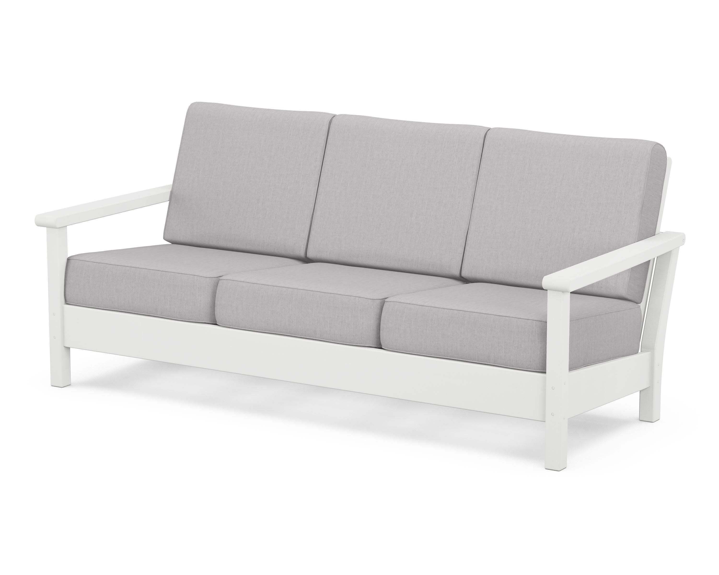 Harbour Deep Seating Sofa in White / Granite