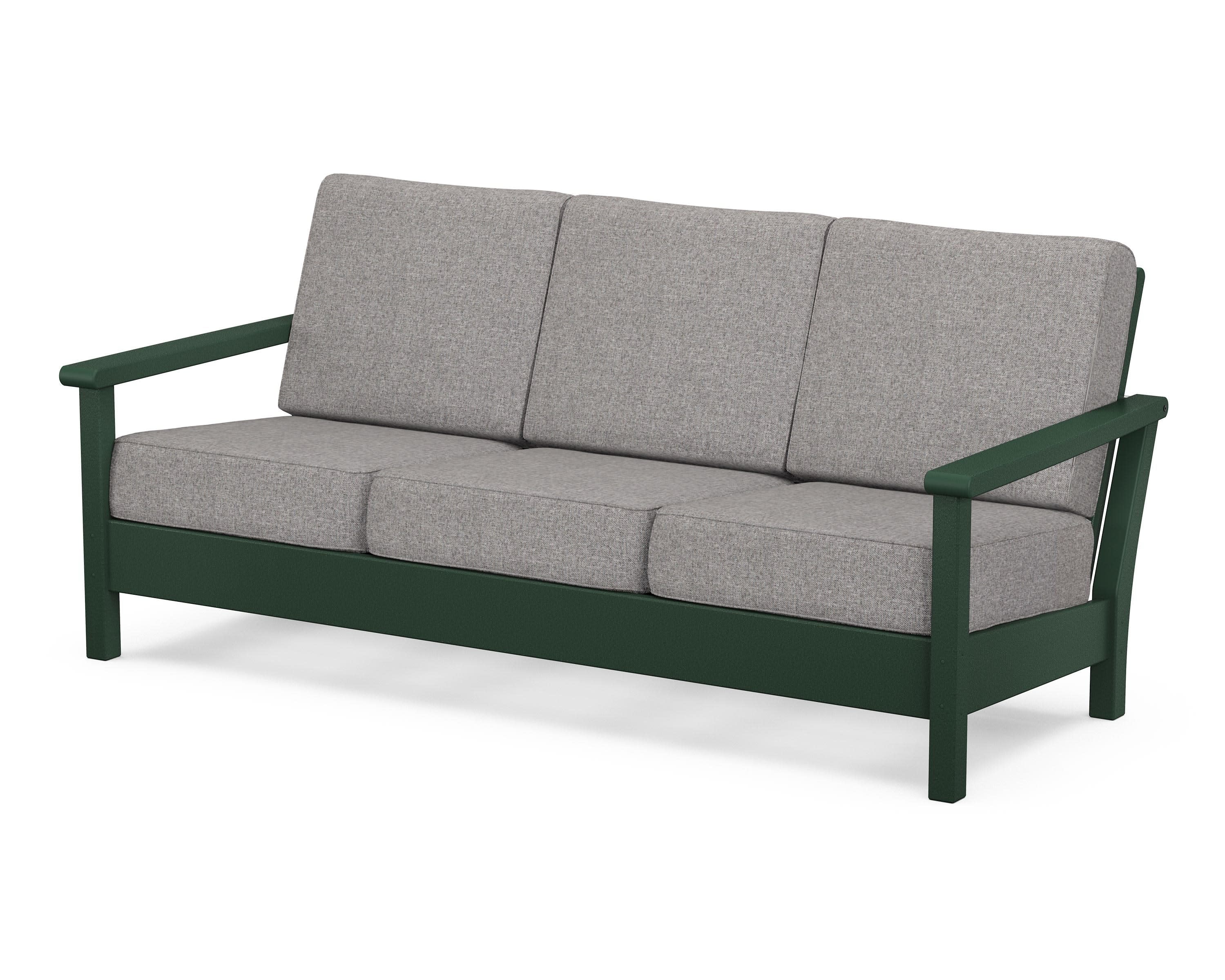 Harbour Deep Seating Sofa in Green / Grey Mist