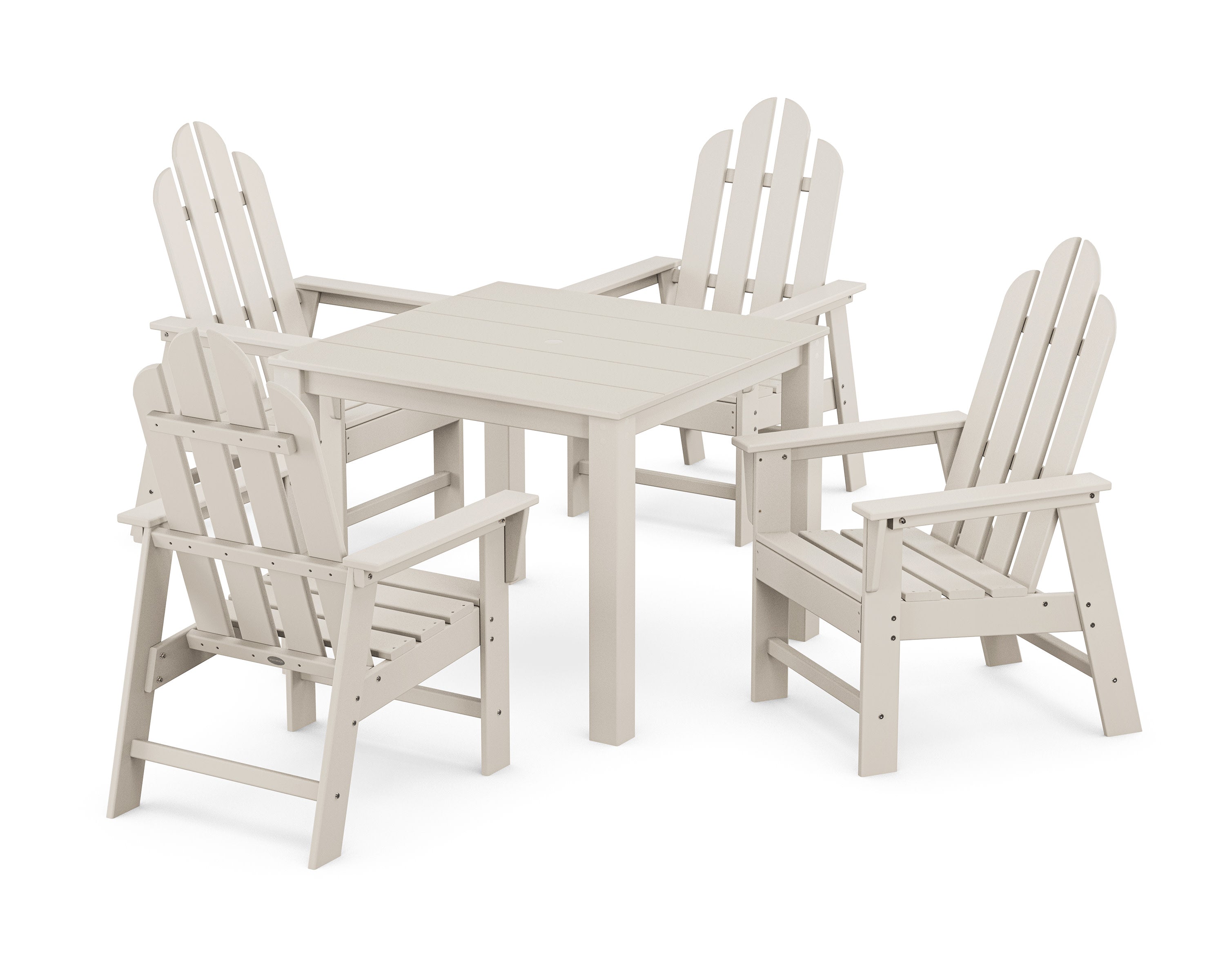 Long Island 5-Piece Parsons Dining Set in Sand
