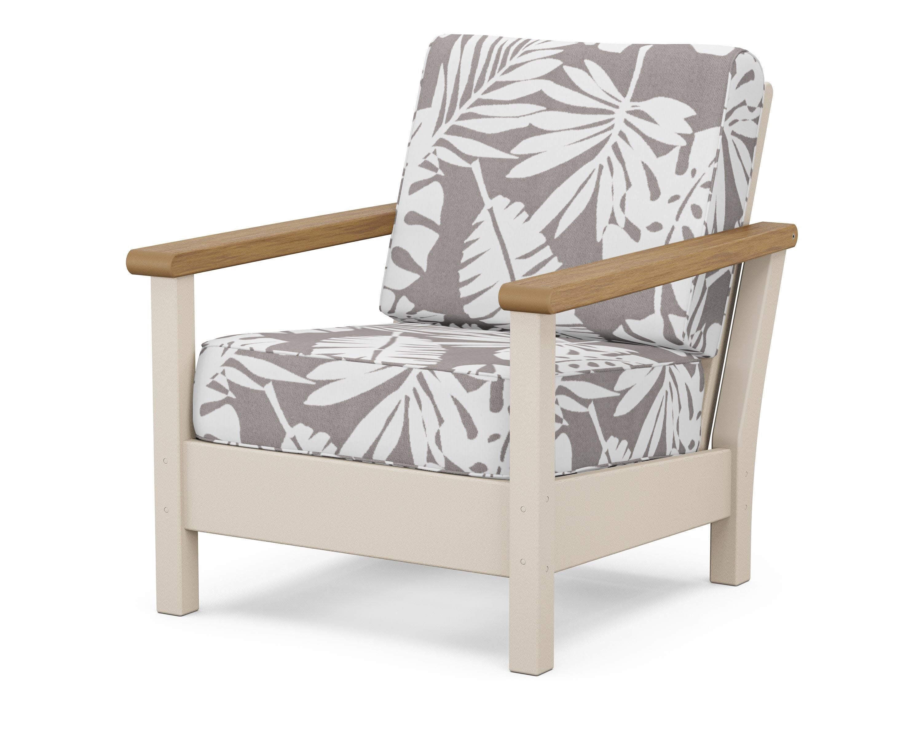Harbour Deep Seating Chair in Sand / Natural / Leaf Grey Mist