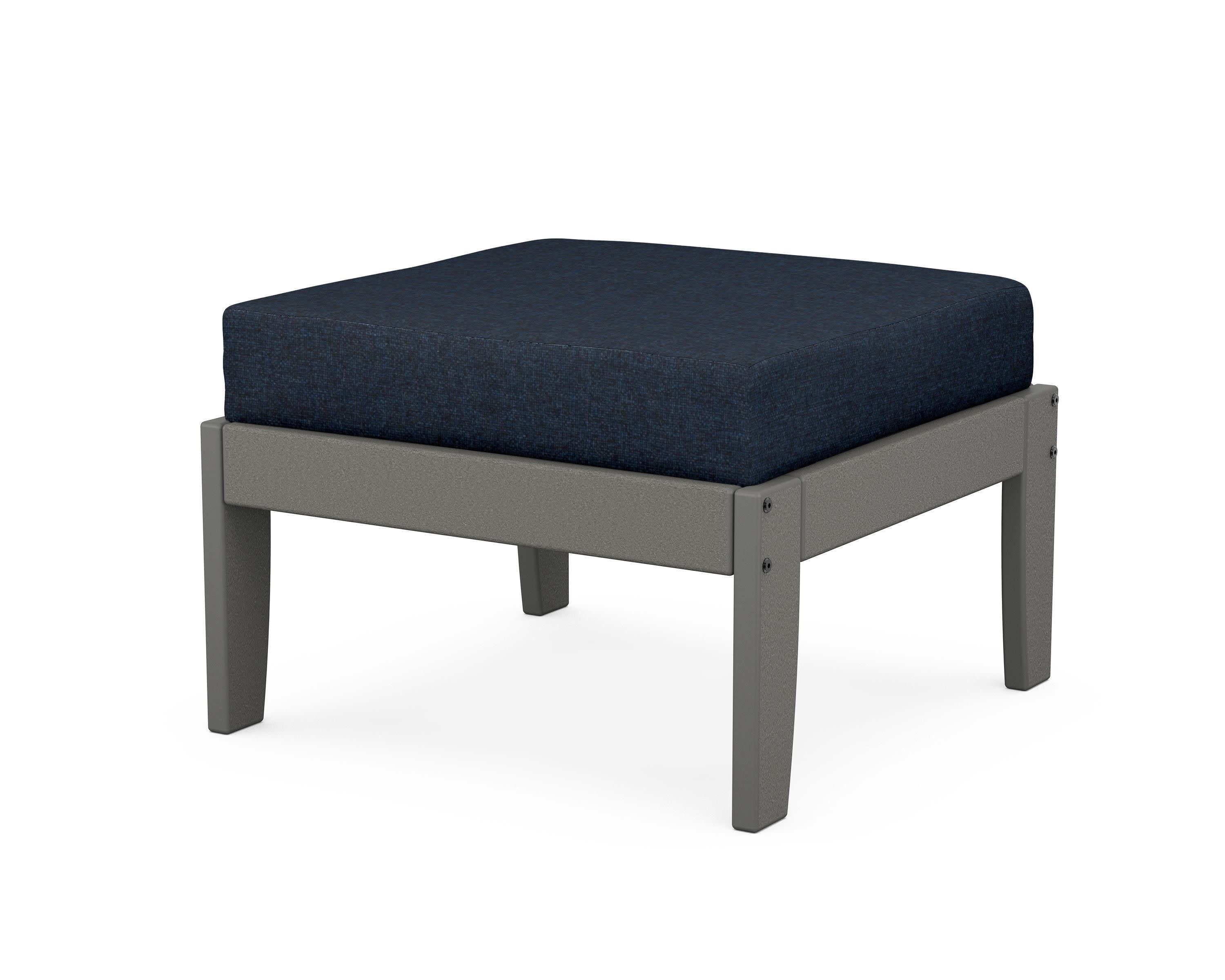 Modular Ottoman - Classic in Slate Grey / Marine Indigo