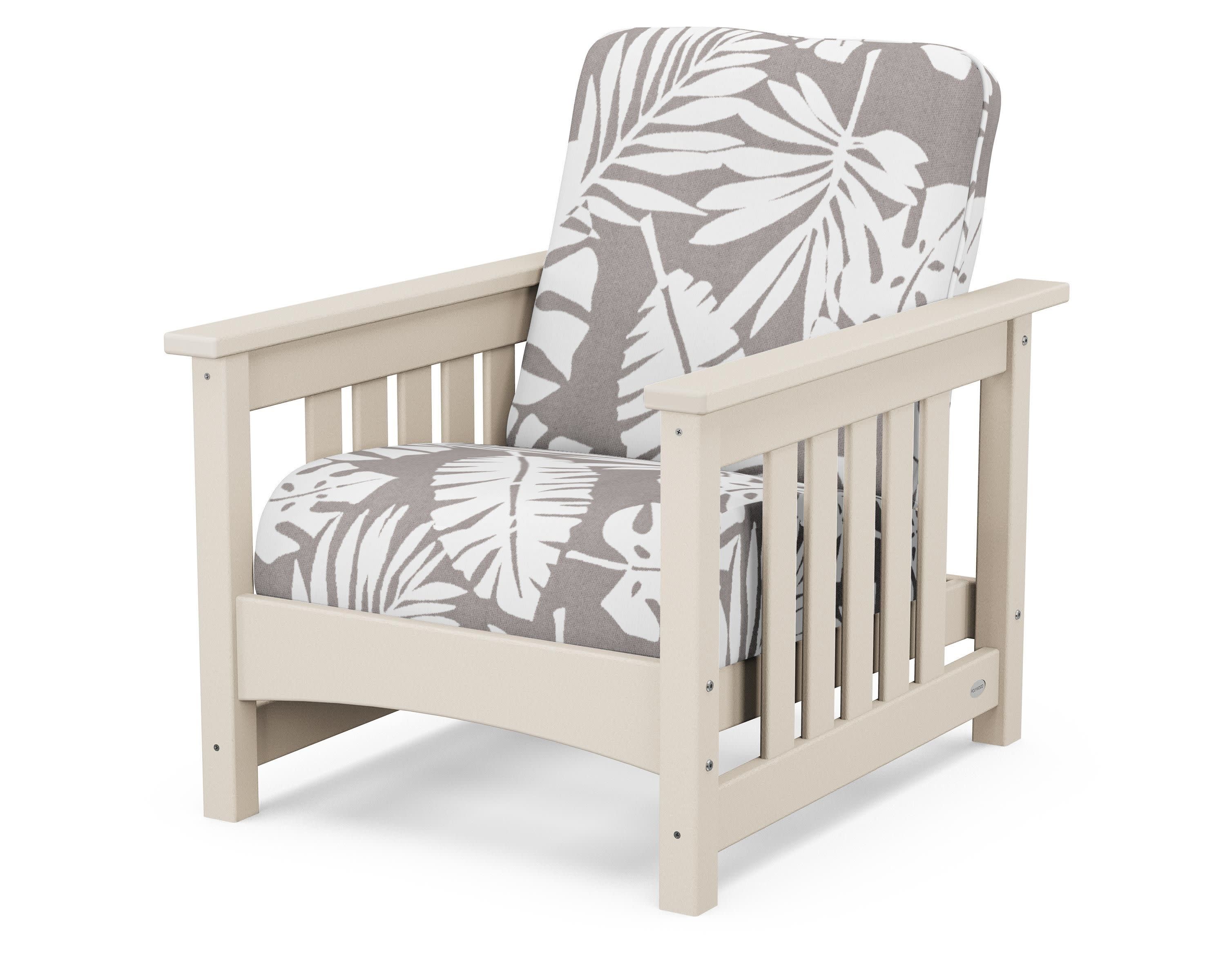 Club Mission Chair in Sand / Leaf Grey Mist