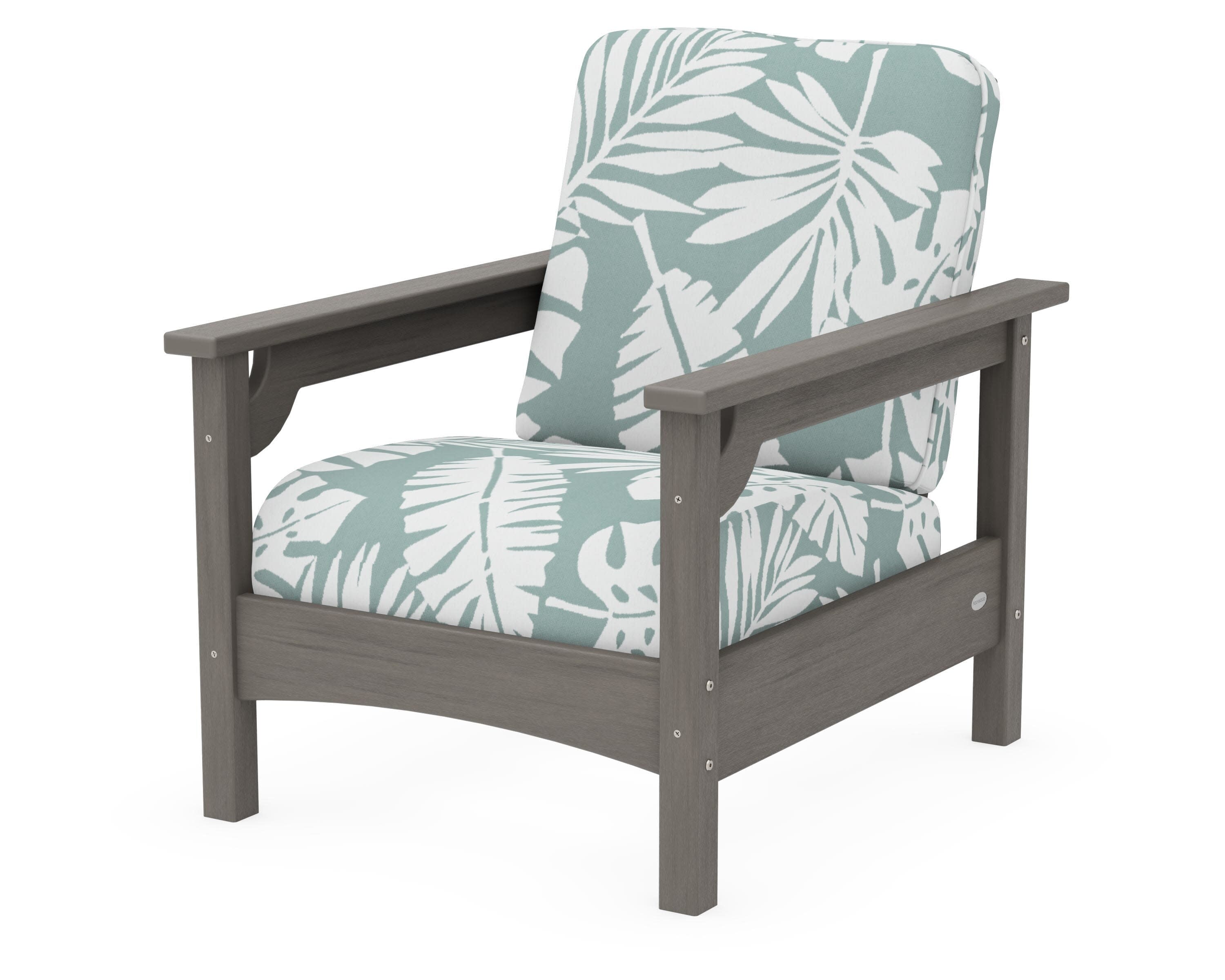 Club Chair in Driftwood / Leaf Glacier Spa