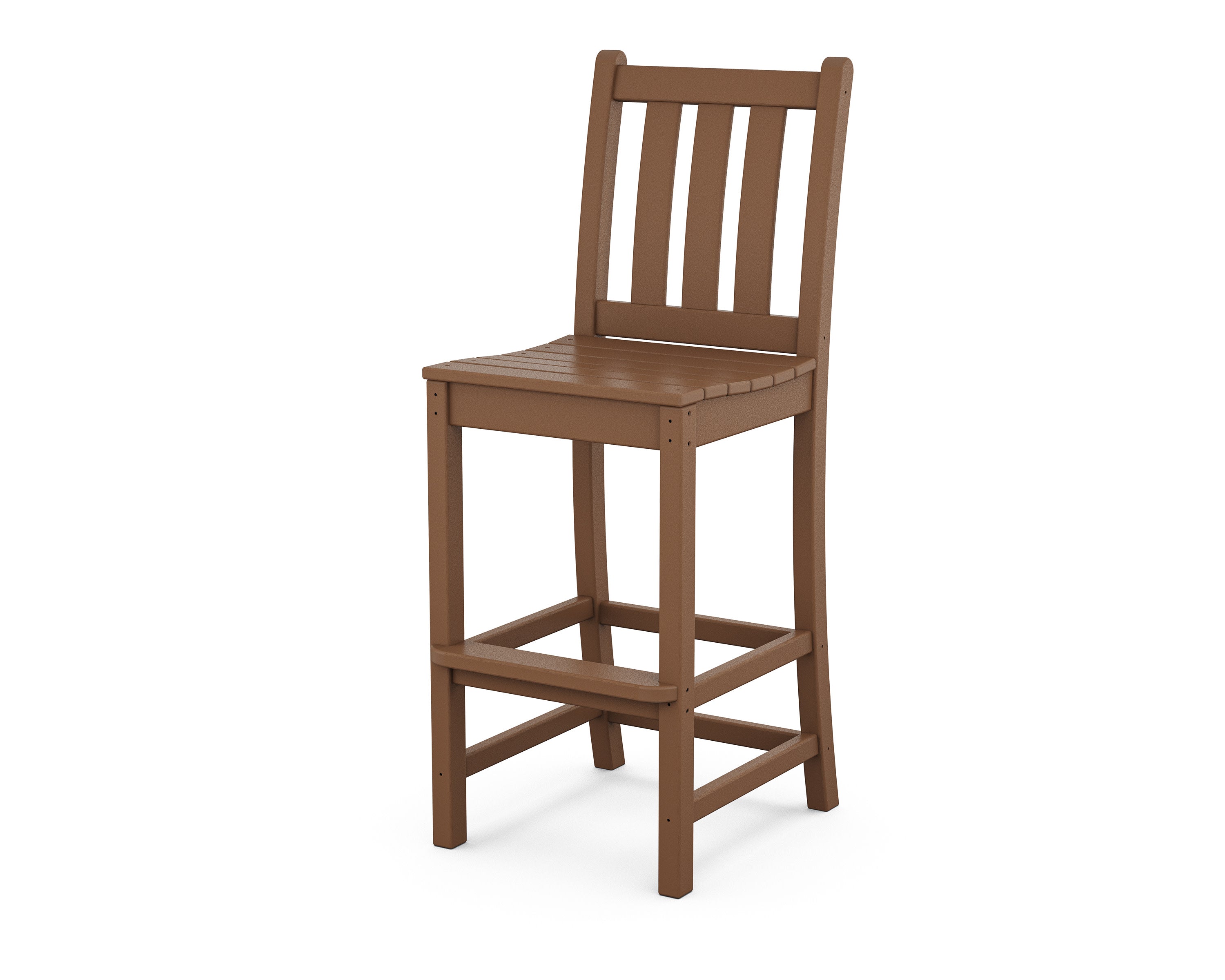 Traditional Garden Bar Side Chair in Teak