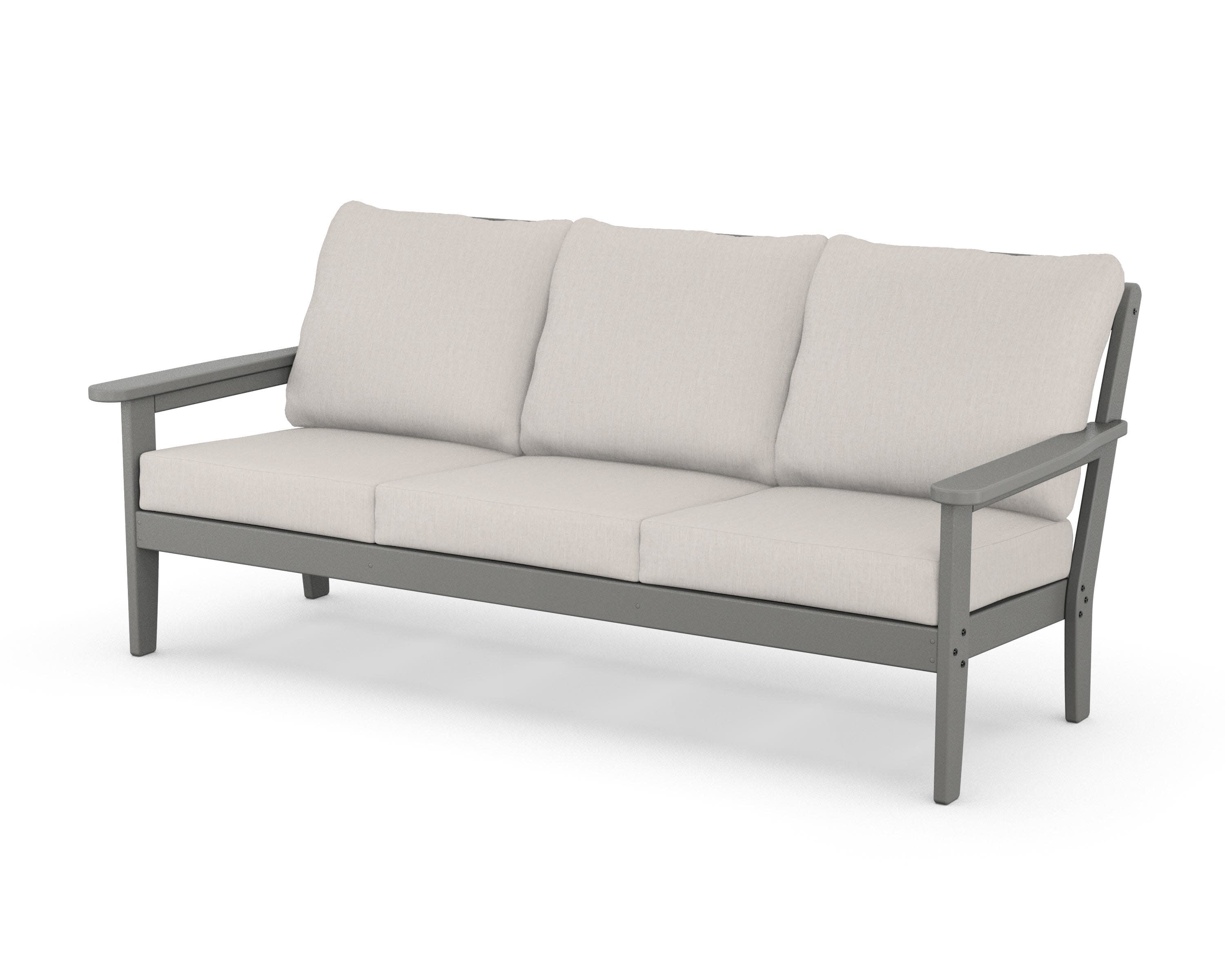 Cottage Deep Seating Sofa in Slate Grey / Cast Ash