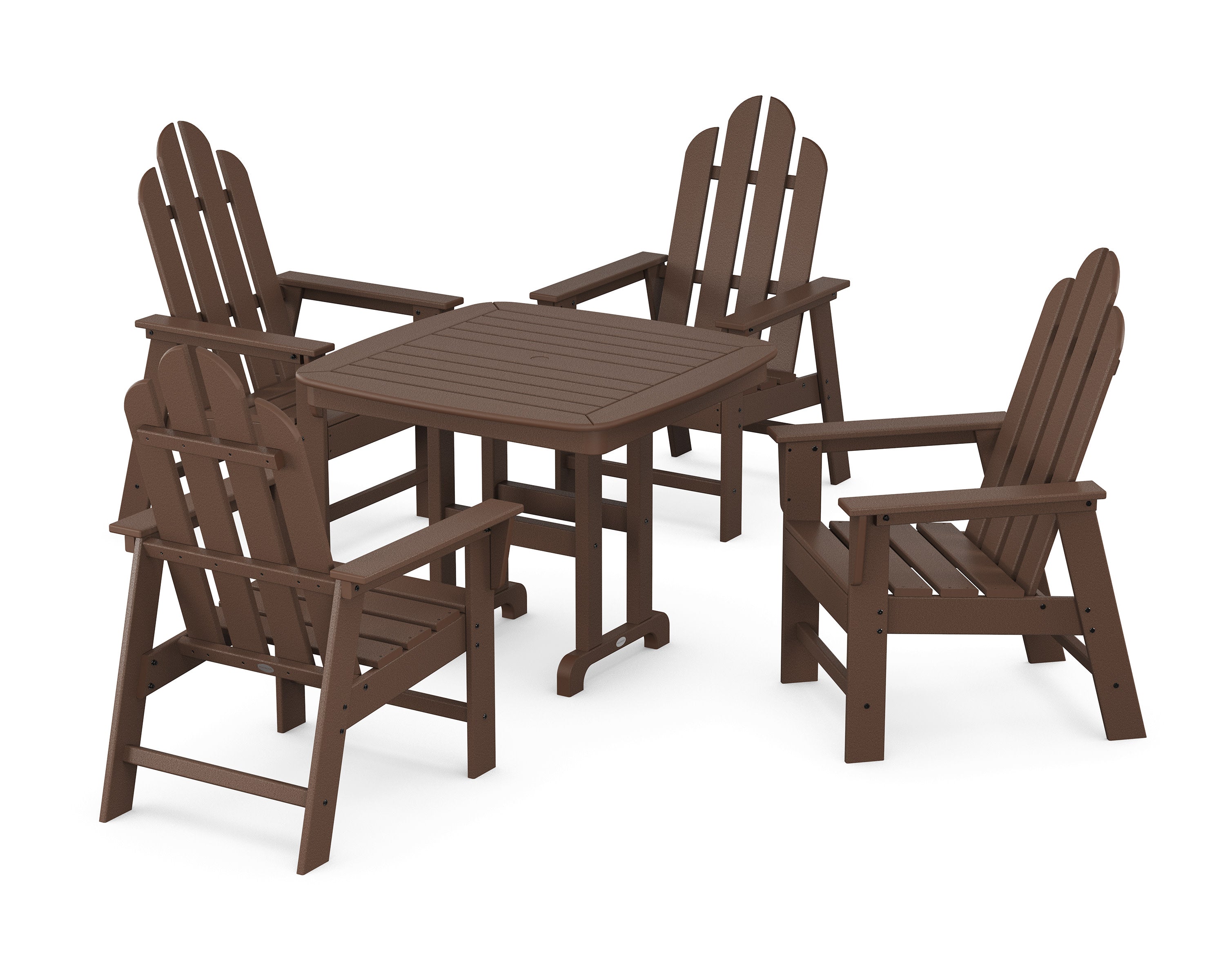 Long Island 5-Piece Dining Set in Mahogany