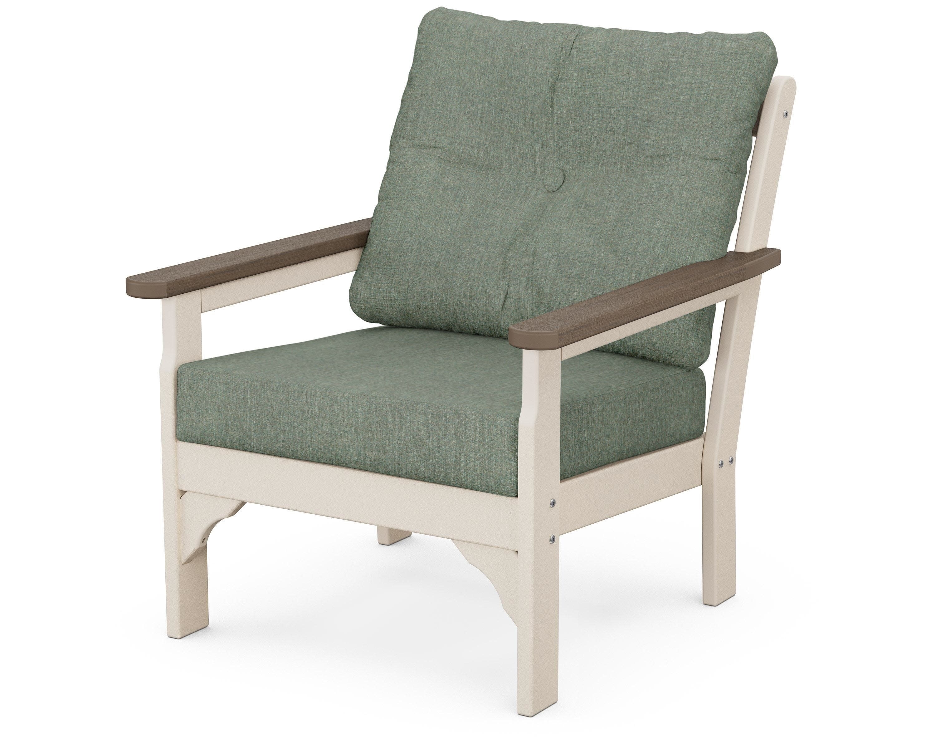 Vineyard Deep Seating Chair in Sand / Kona / Cast Sage