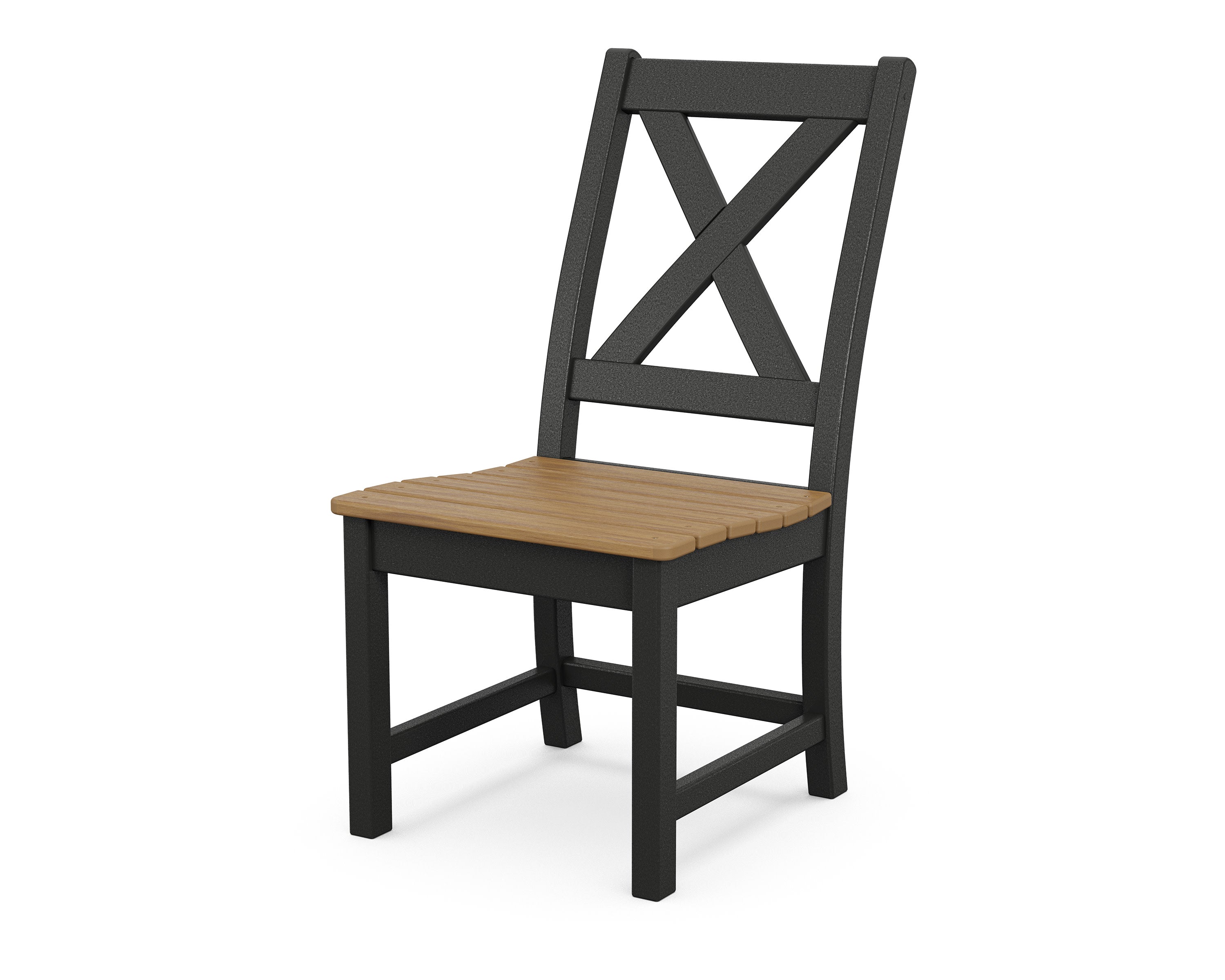 Braxton Dining Side Chair in Black / Natural