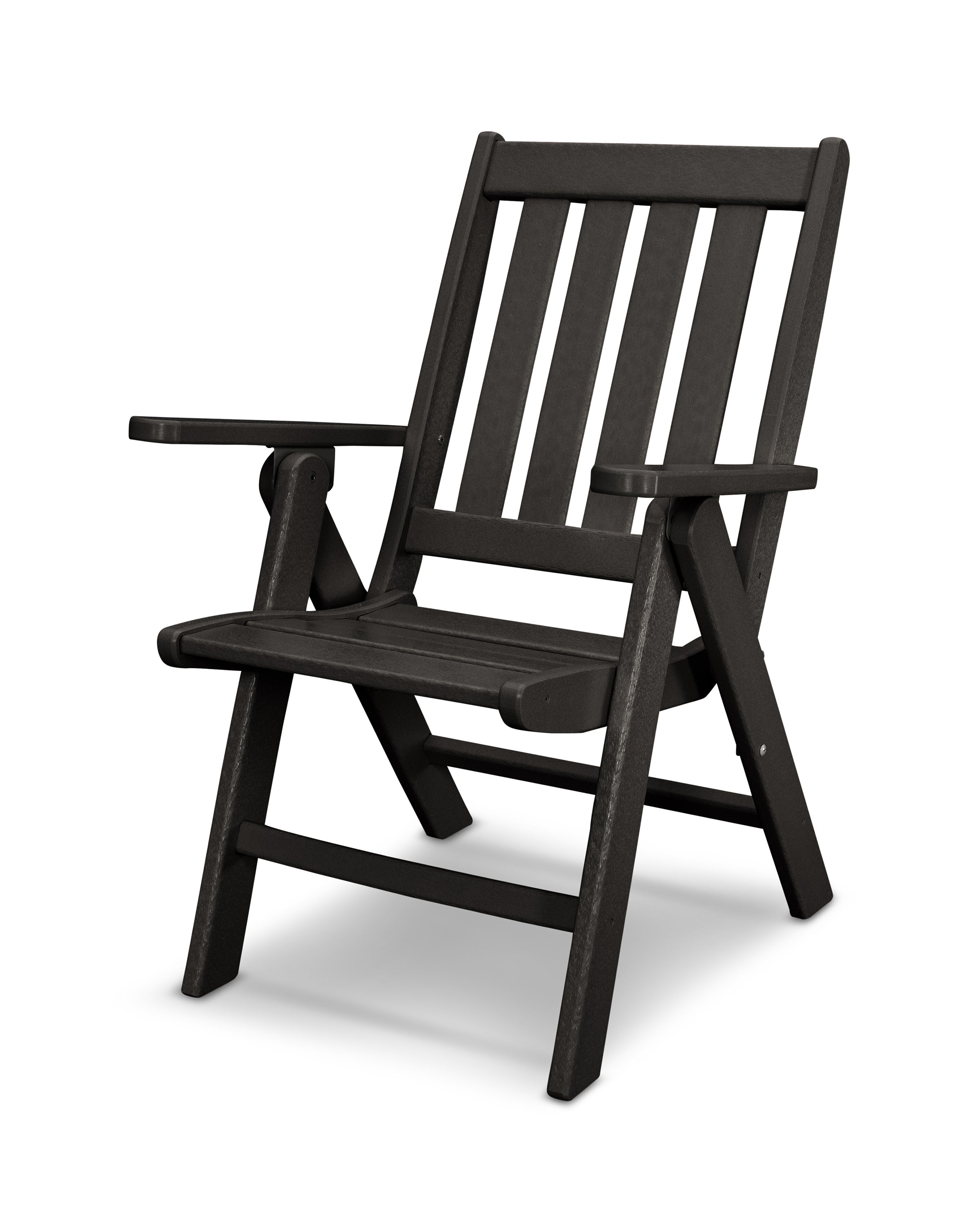 Vineyard Folding Dining Chair in Black