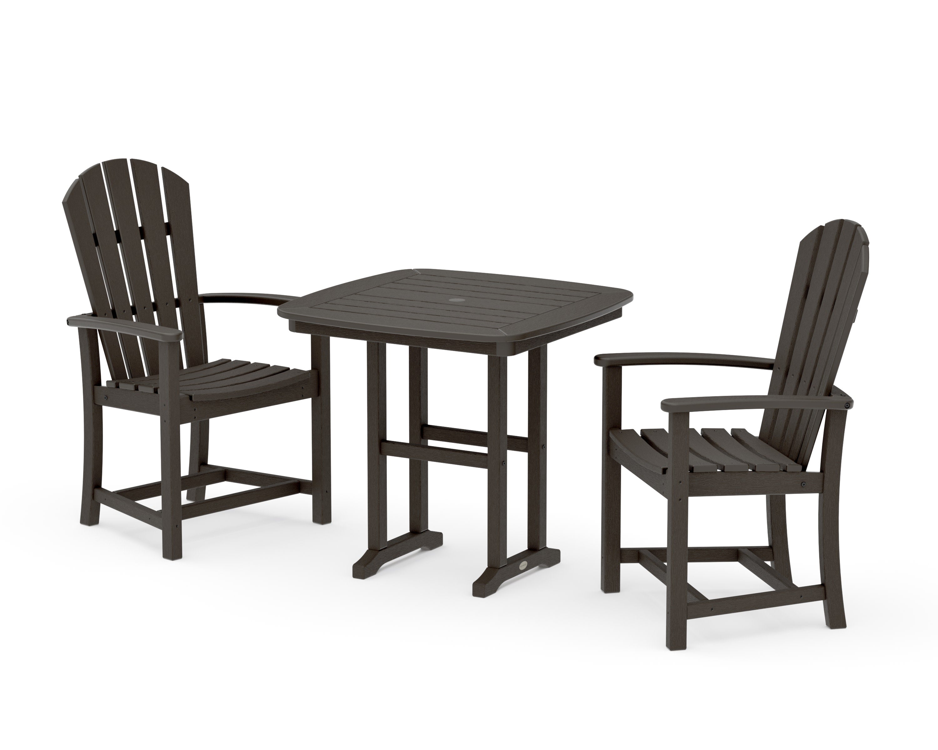 Palm Coast 3-Piece Dining Set in Vintage Coffee