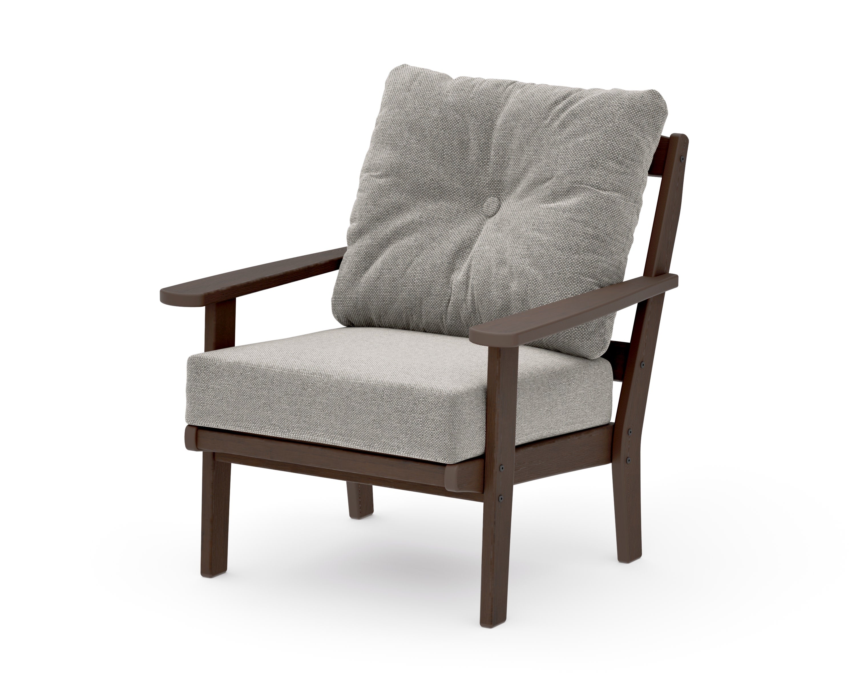 Mission Deep Seating Chair in Kona / Weathered Tweed