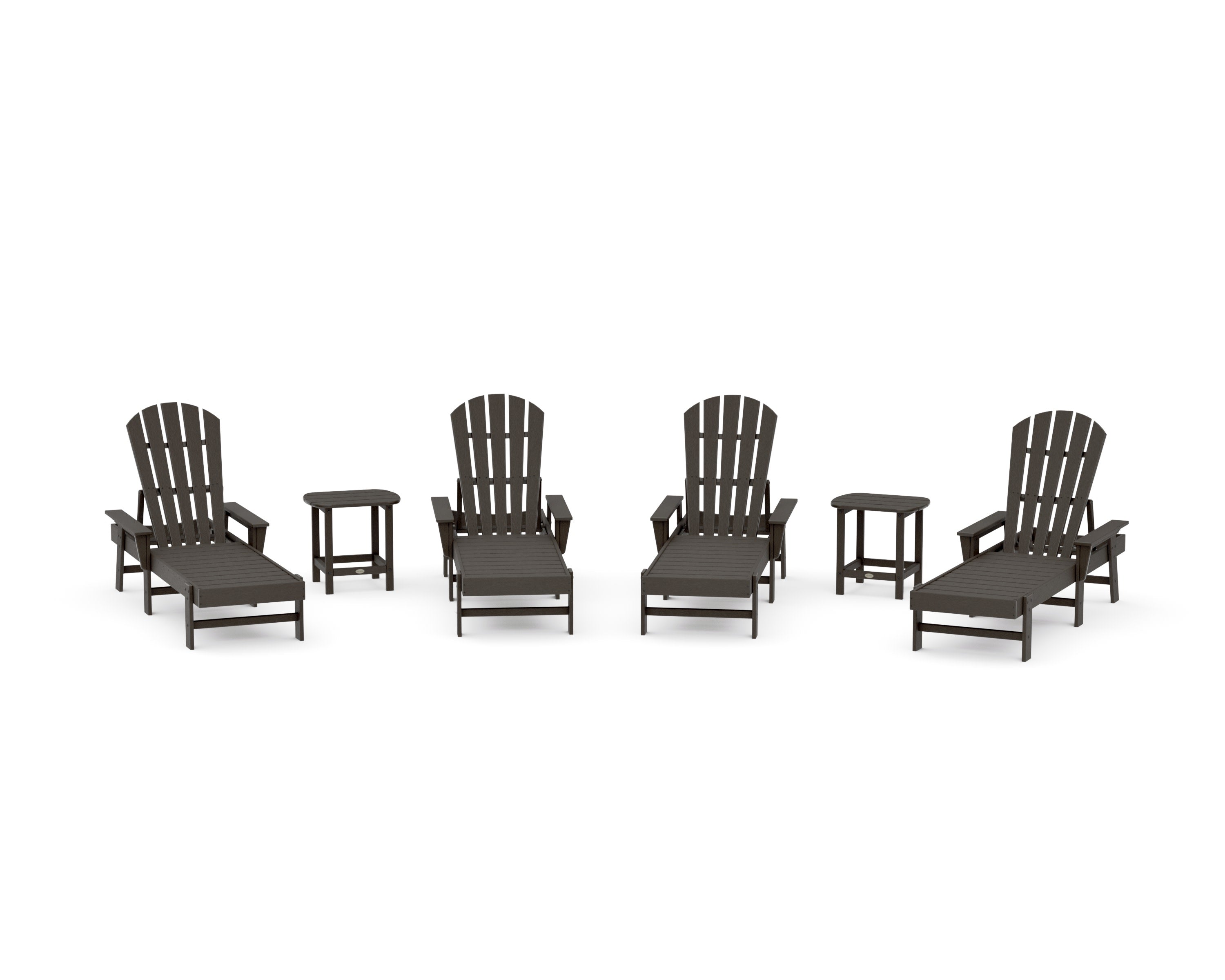 South Beach Chaise 6-Piece Set in Vintage Coffee