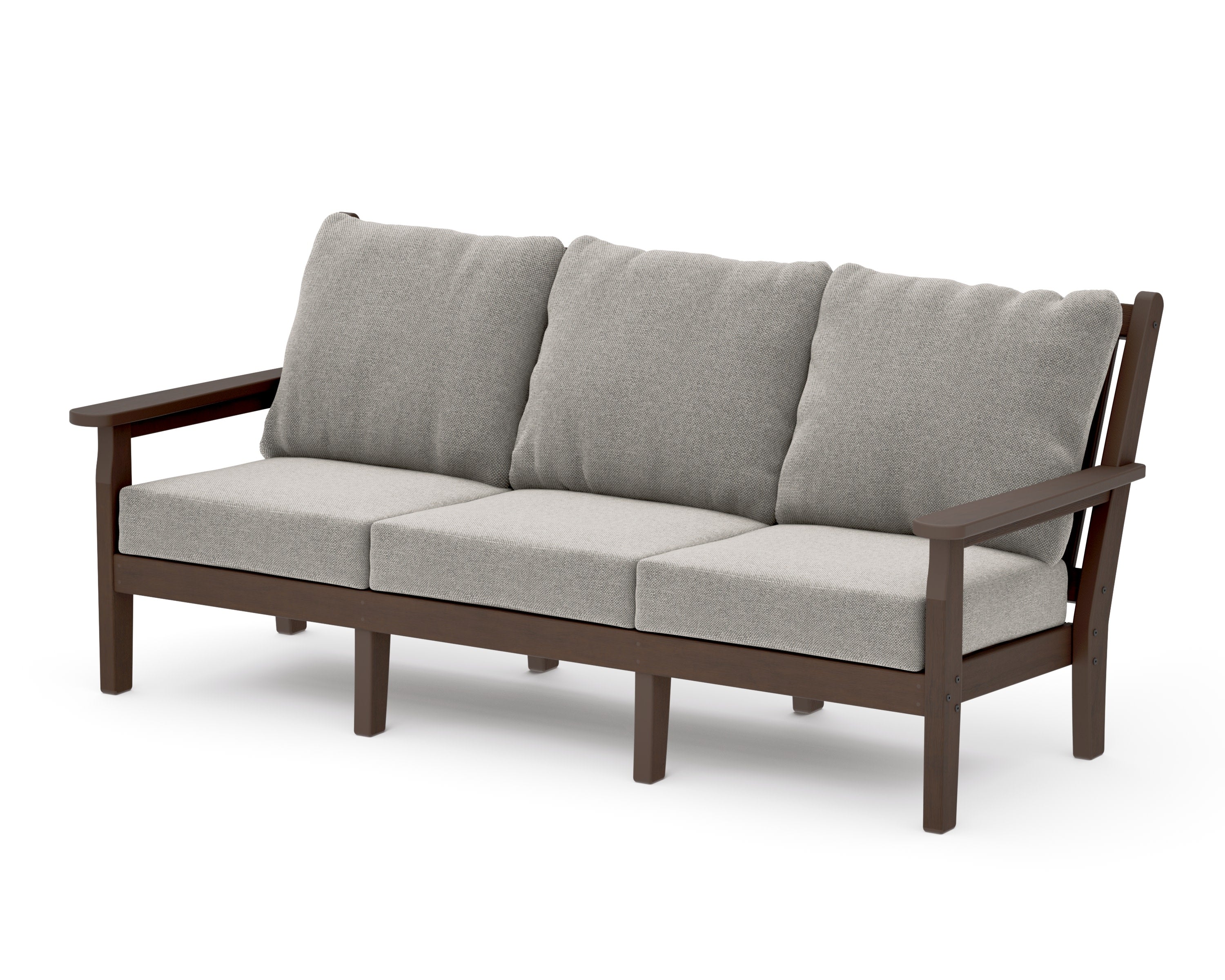 Chippendale Deep Seating Sofa in Kona / Weathered Tweed