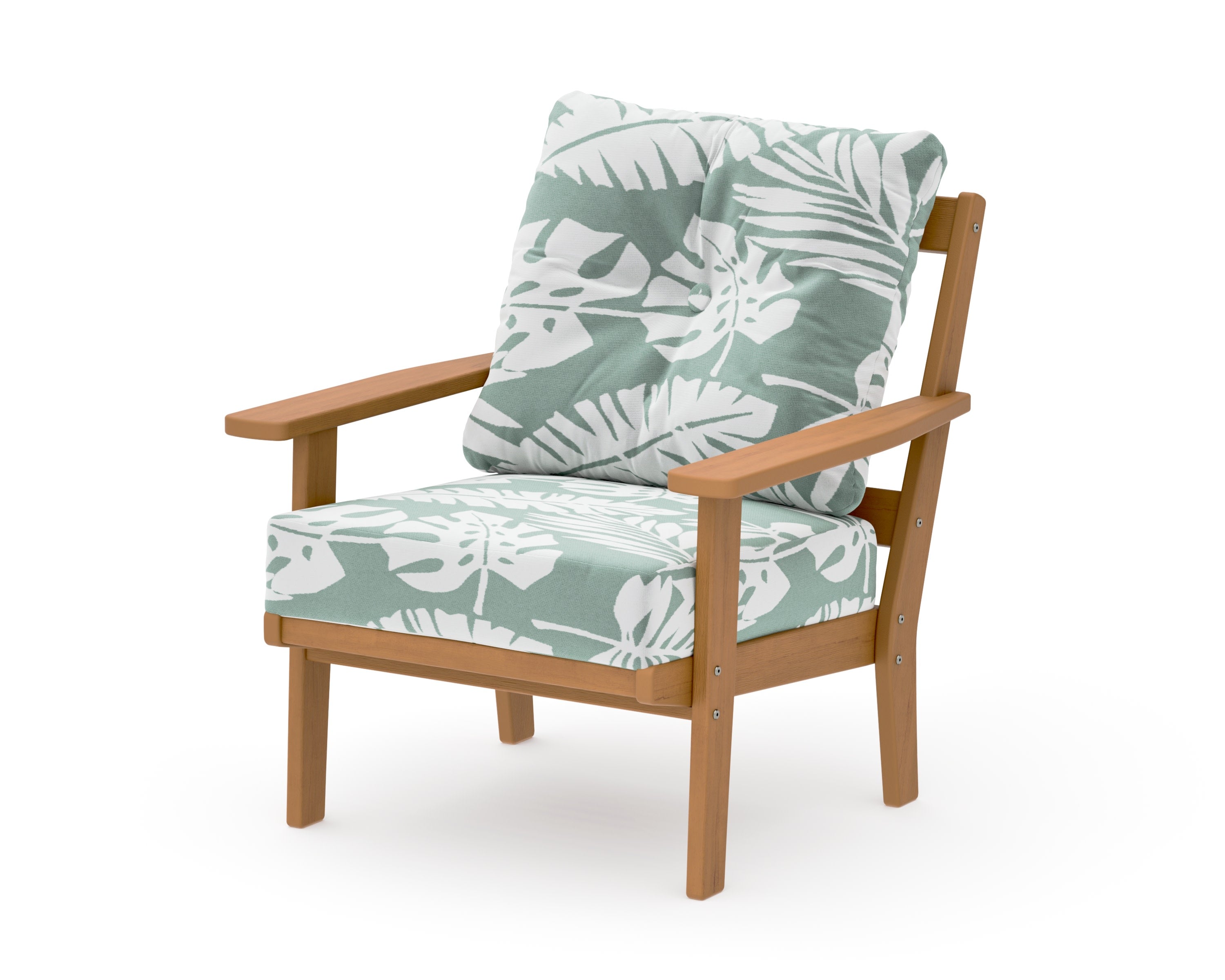 Oxford Deep Seating Chair in Natural / Leaf Glacier Spa