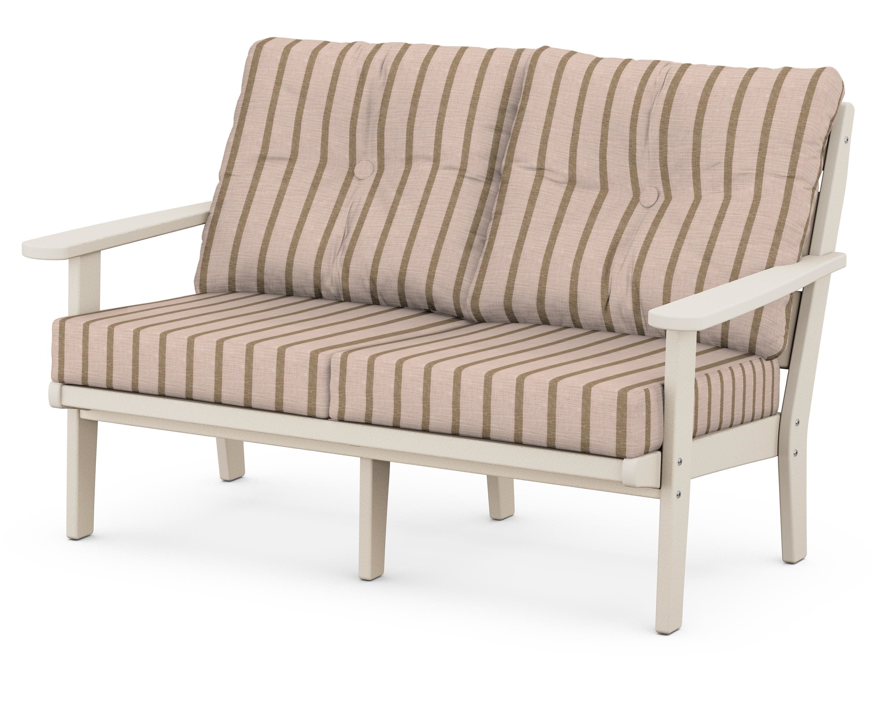 Lakeside Deep Seating Loveseat in Sand / Unwind Cameo