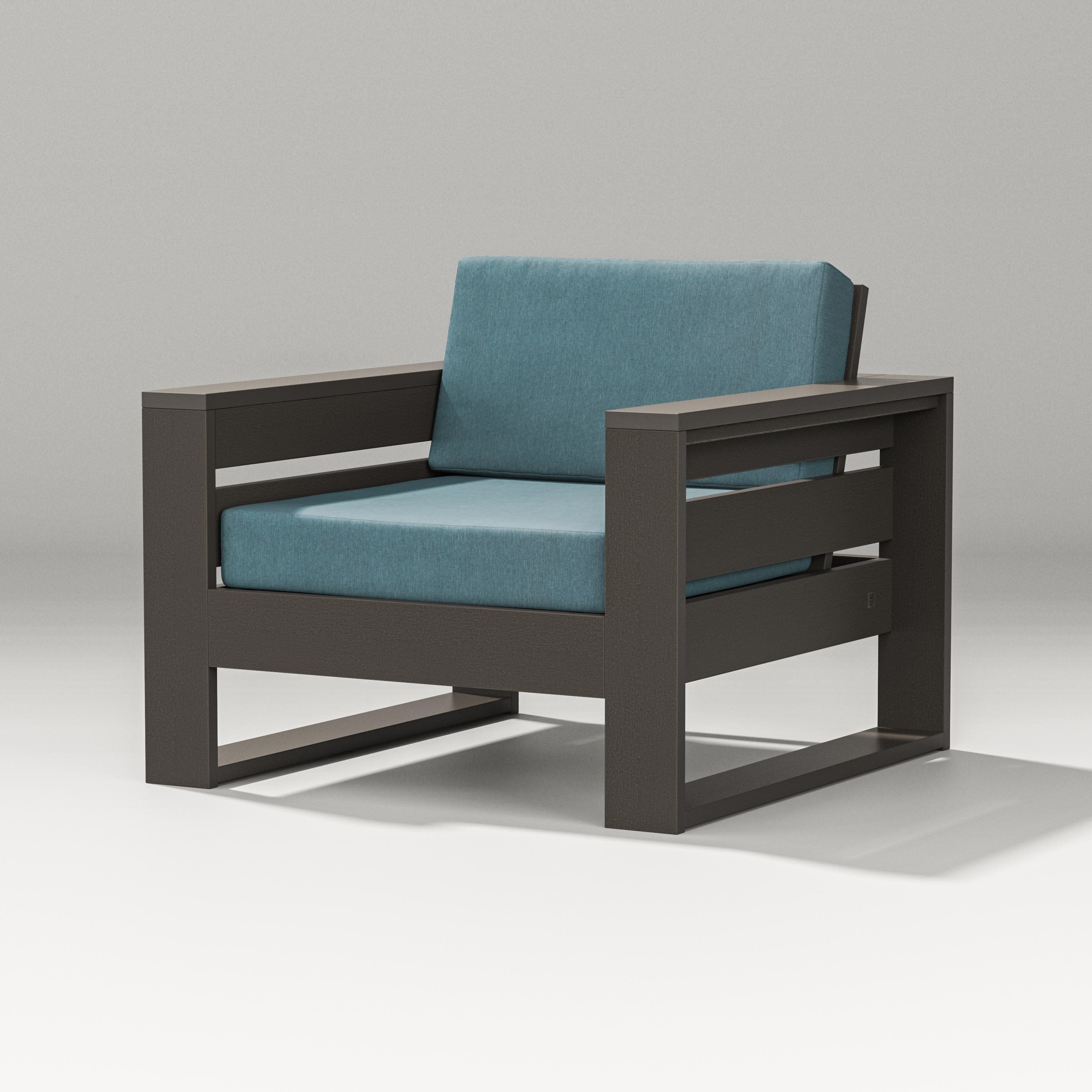 Latitude Lounge Chair in Vintage Coffee / Ocean Teal