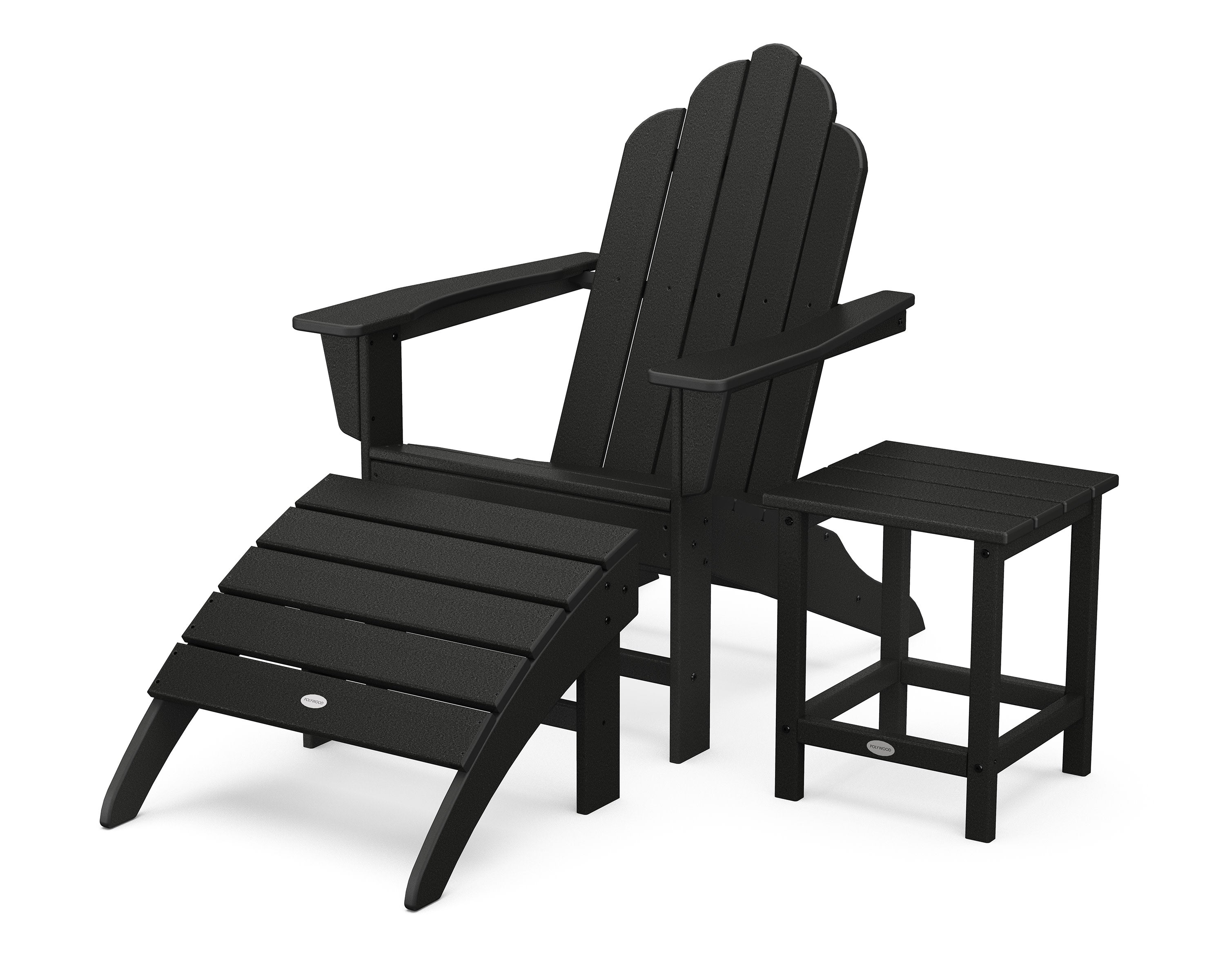 Long Island Adirondack 3-Piece Set in Black