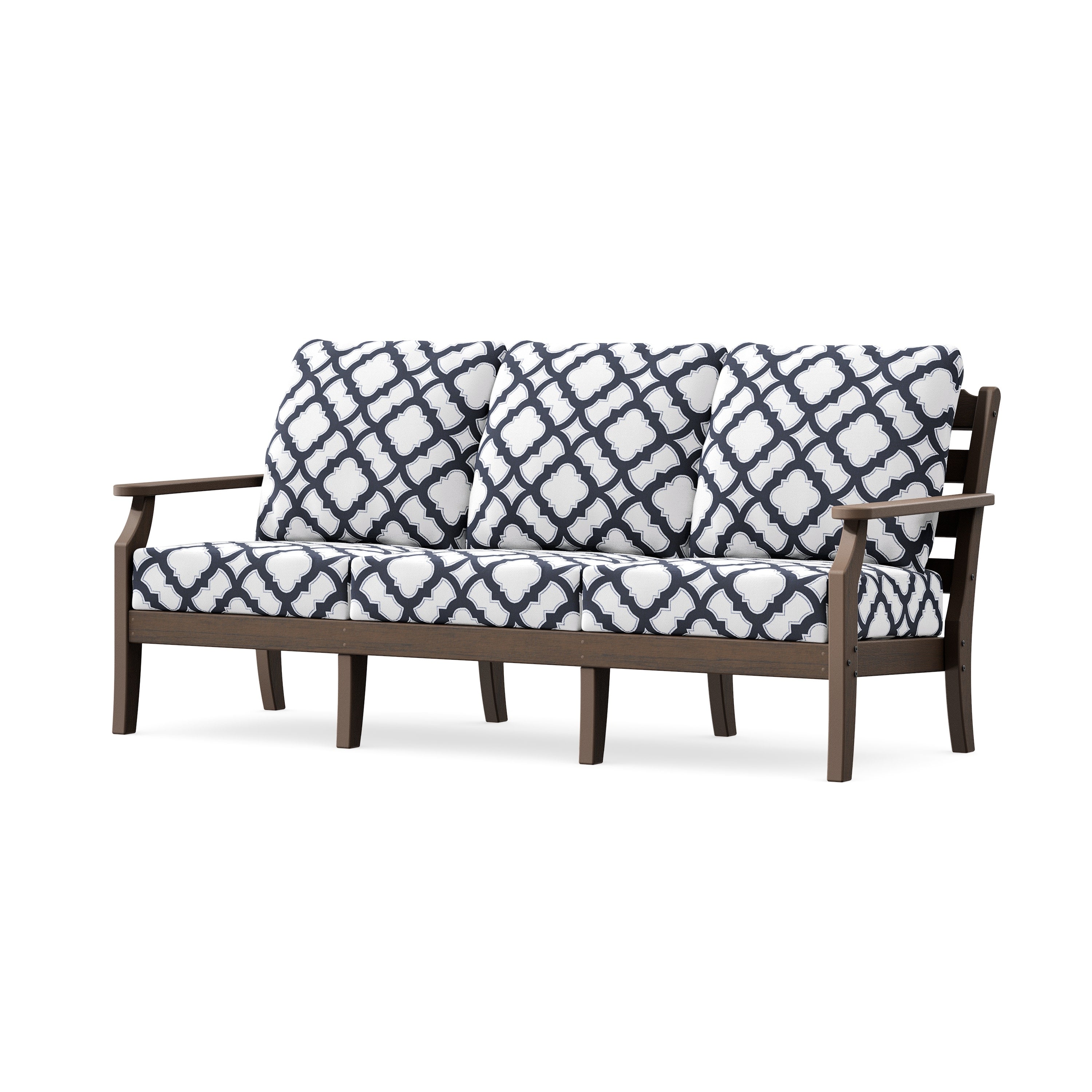 Savannah Deep Seating Sofa in Kona / Trellis Navy