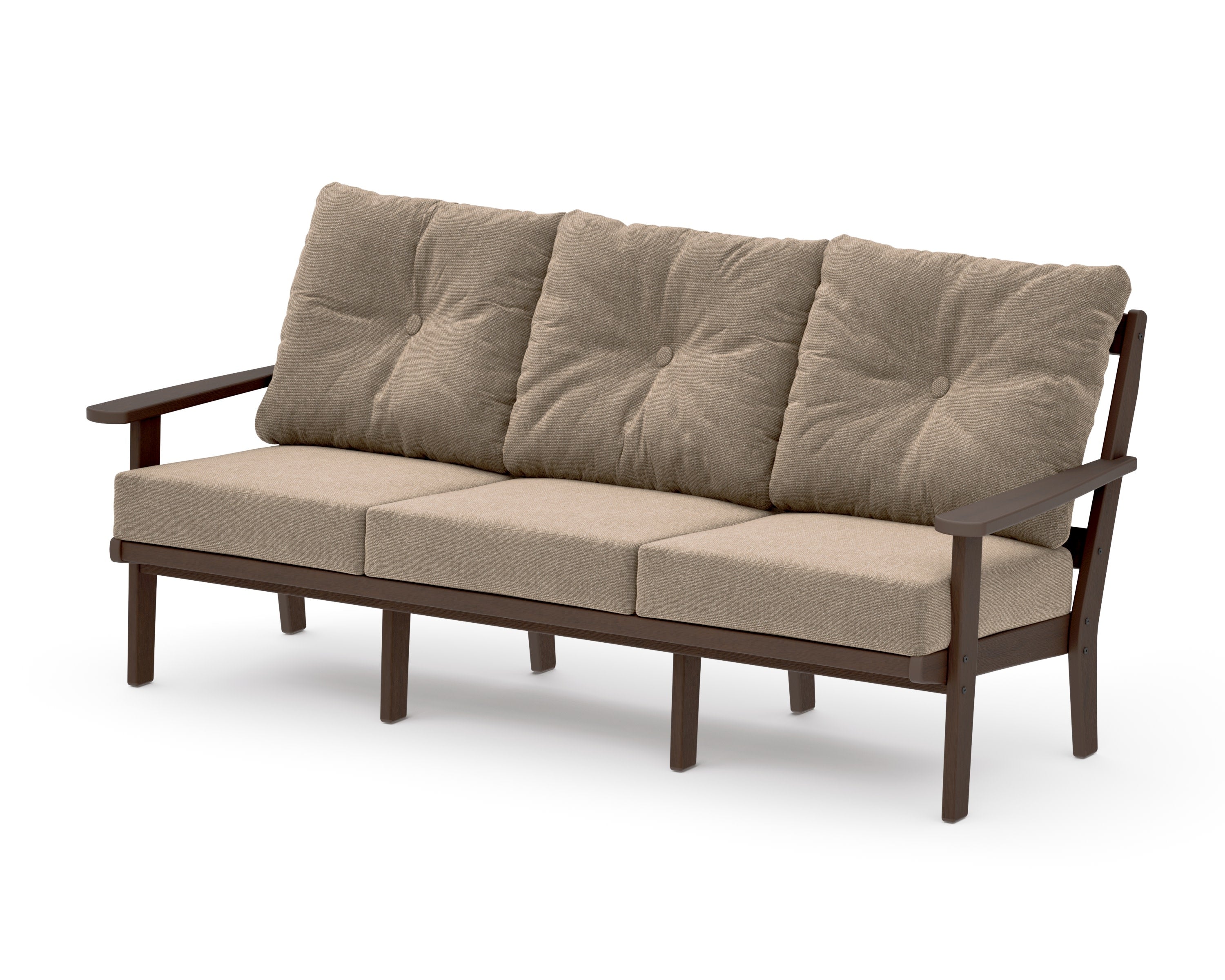 Mission Deep Seating Sofa in Kona / Spiced Burlap