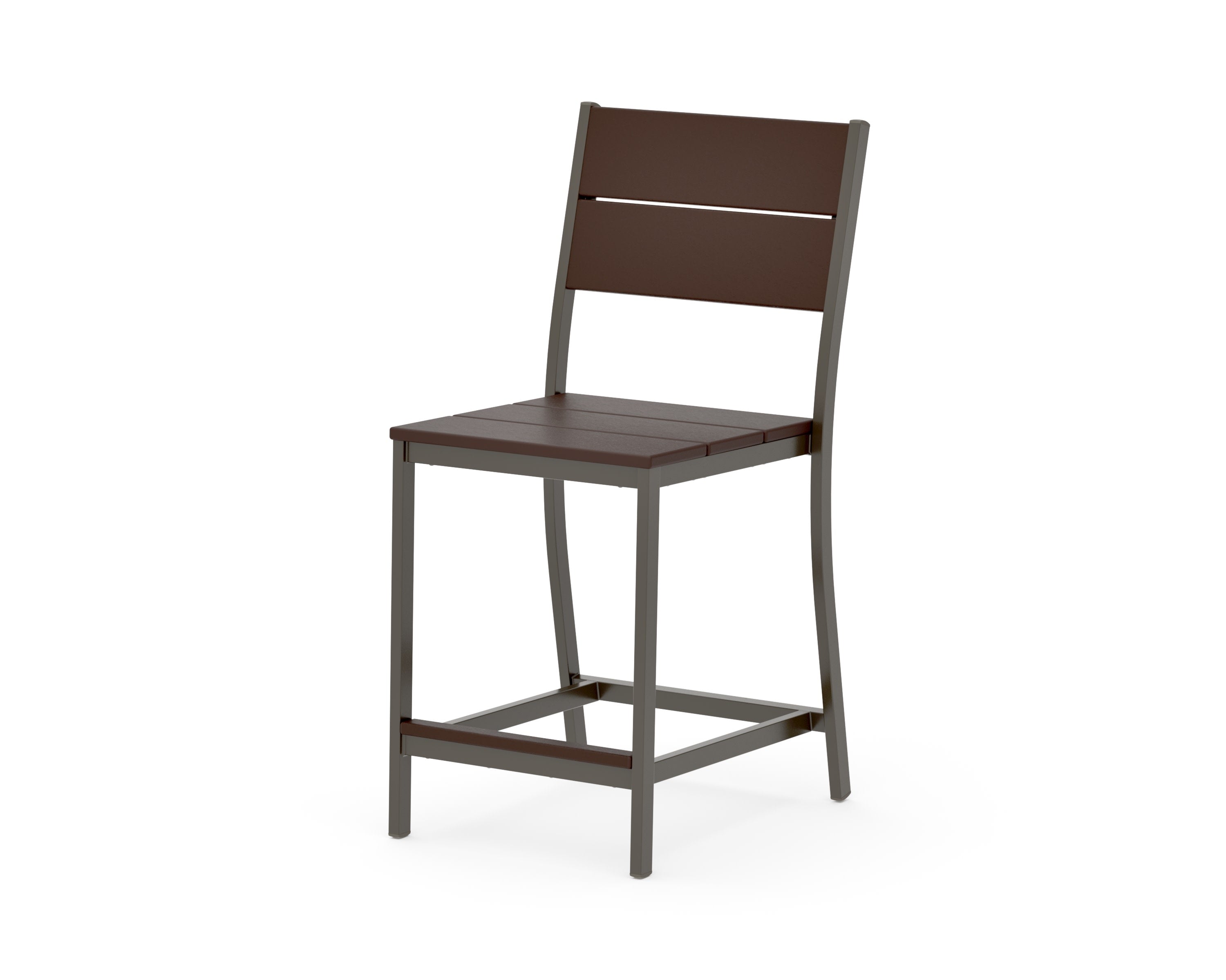 Main Street Counter Side Chair in Bronze / Mahogany