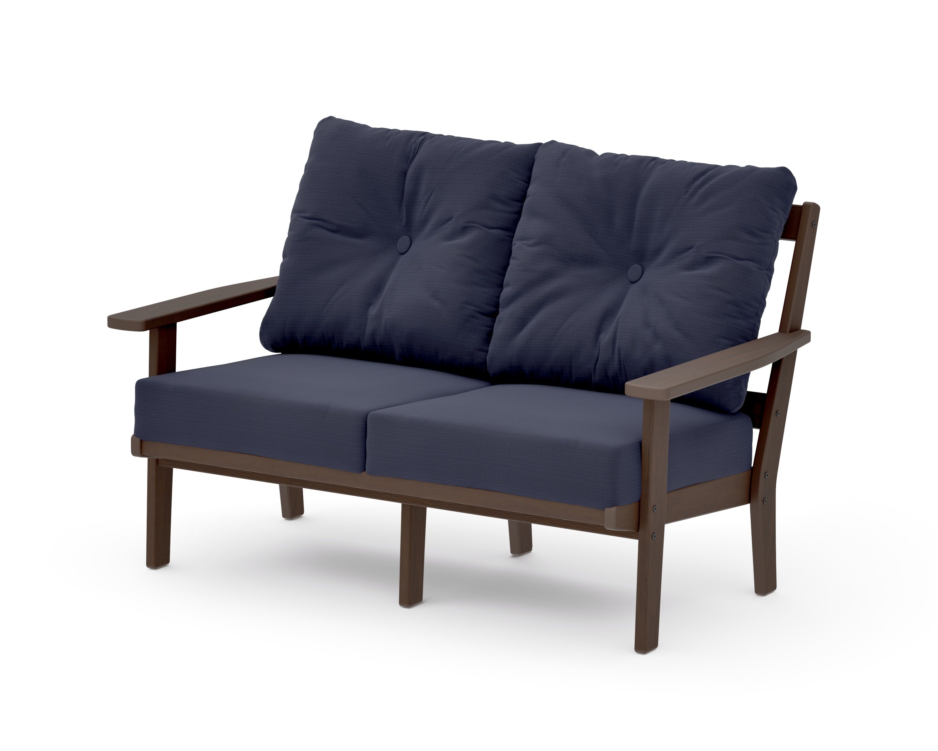 Oxford Deep SeatingLoveseat in Kona / Navy Linen