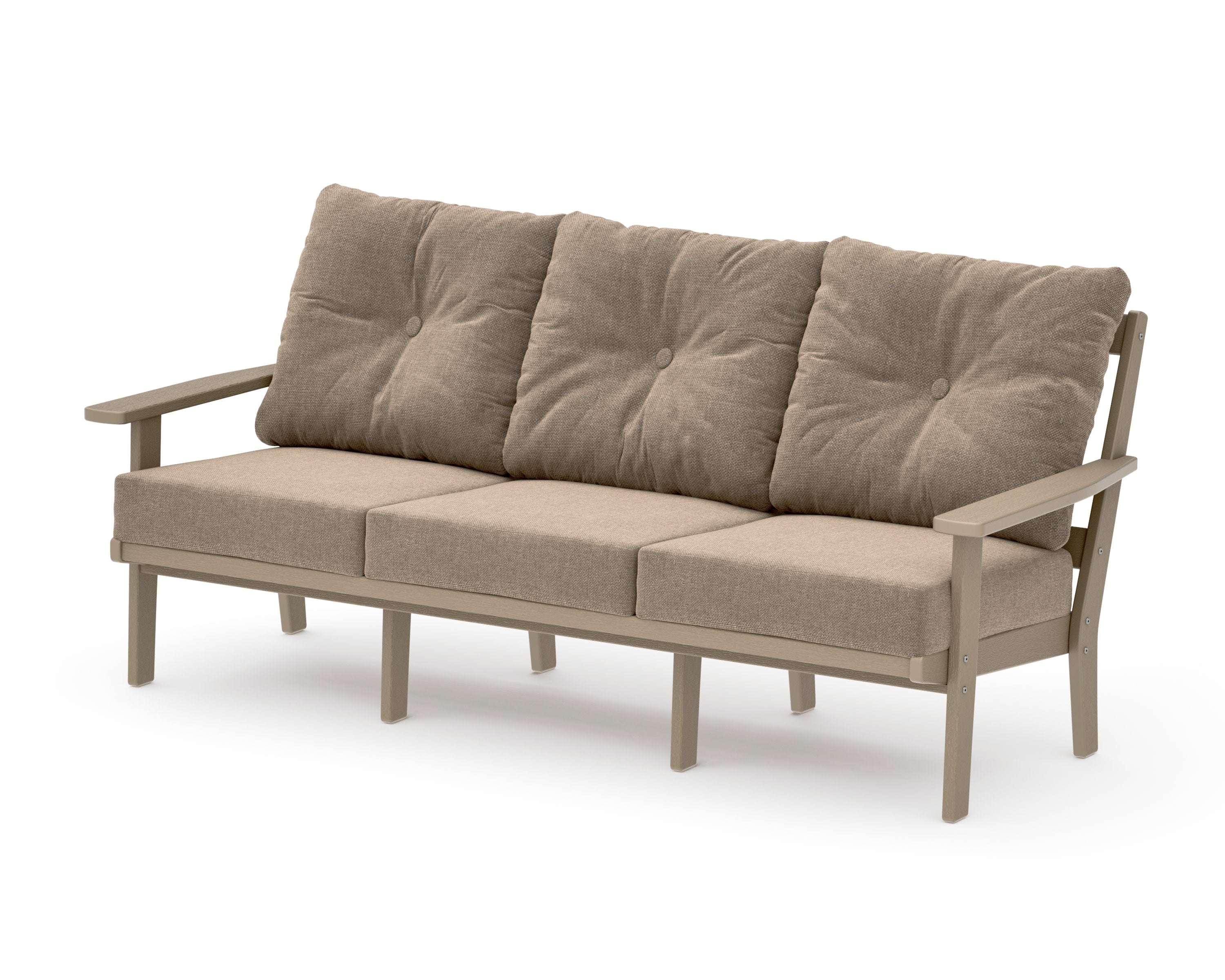 Oxford Deep Seating Sofa in Vintage Sahara / Spiced Burlap