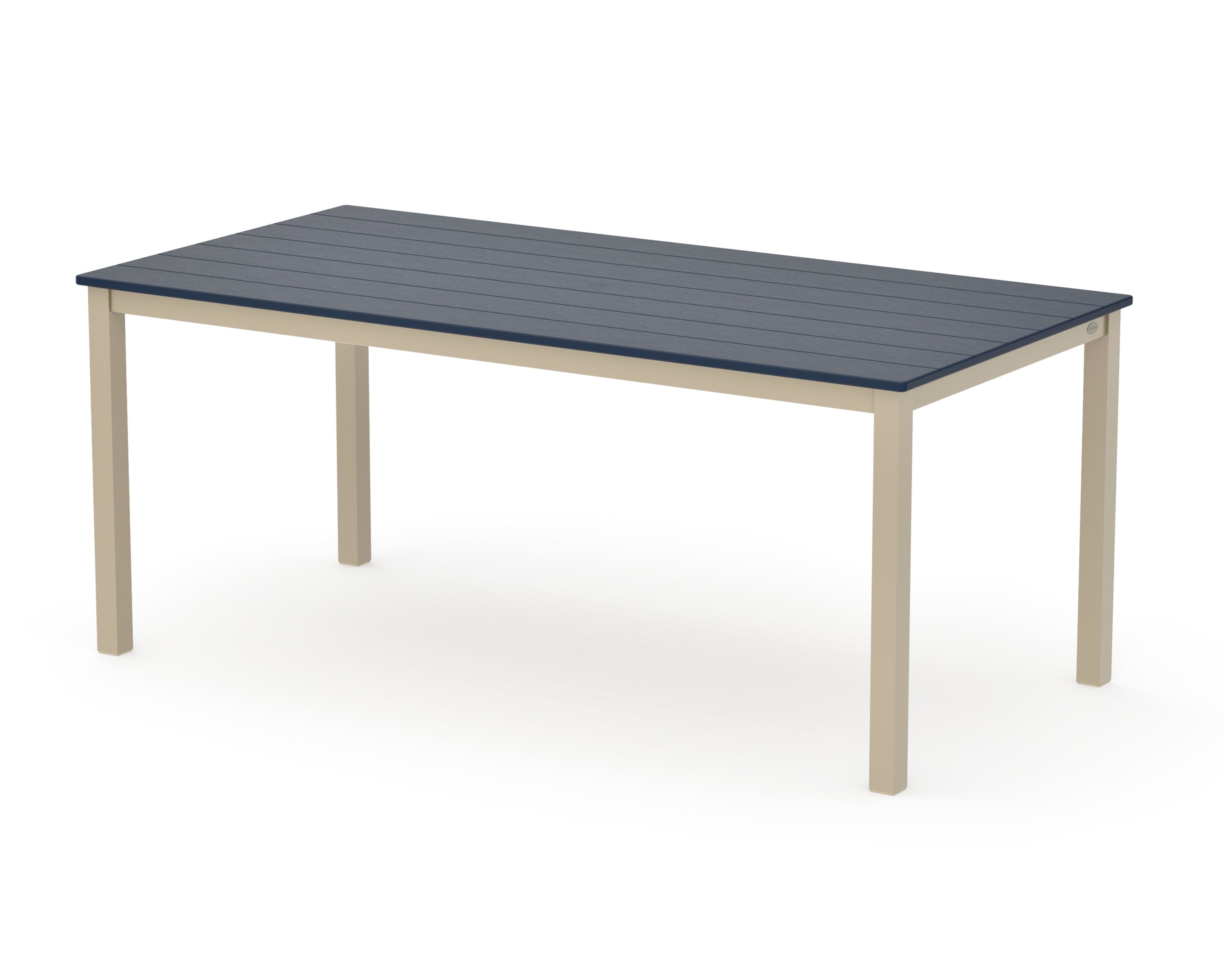 Main Street 36" x 72" Dining Table in Sand / Navy