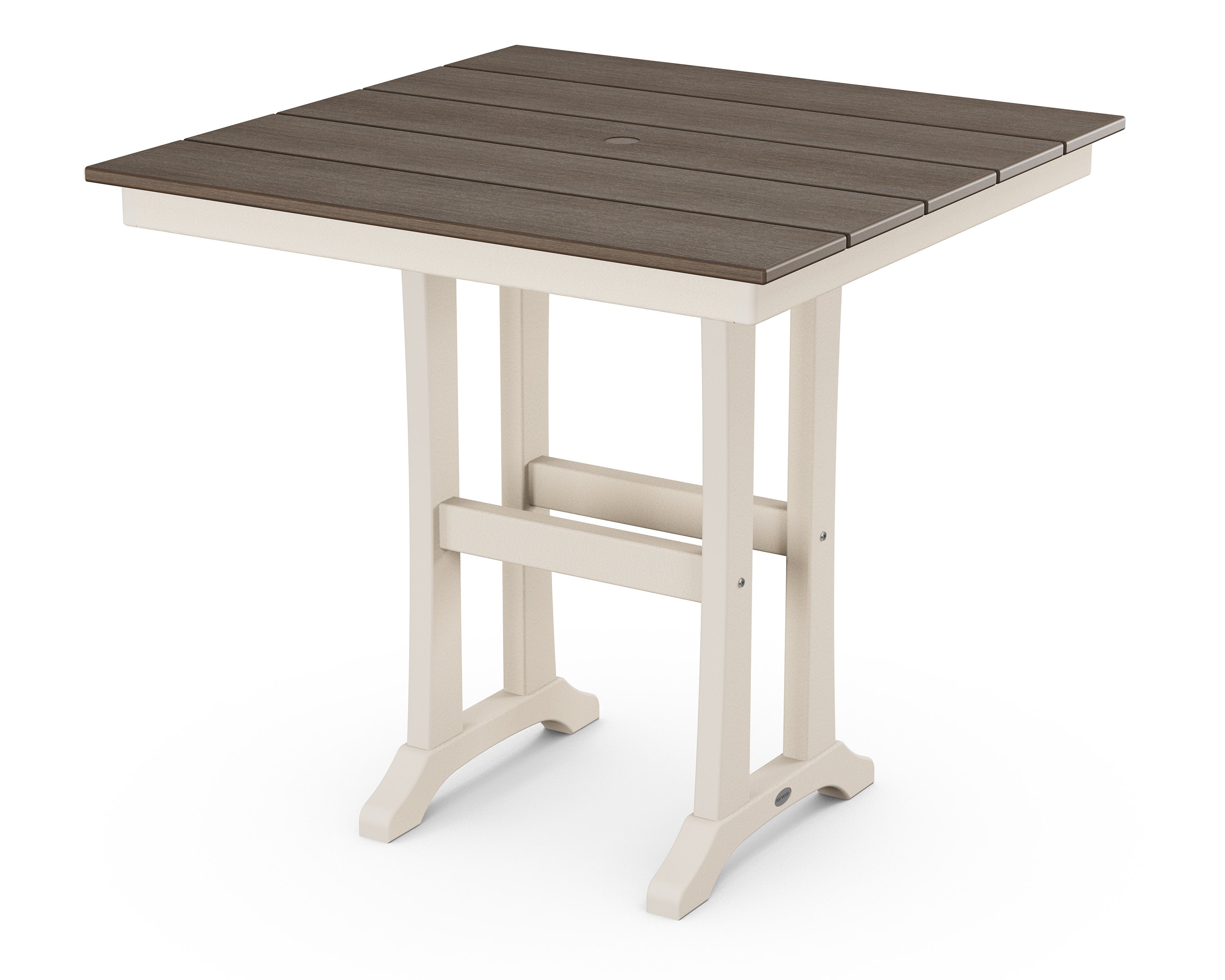 Farmhouse Trestle 37" Counter Table in Sand / Kona