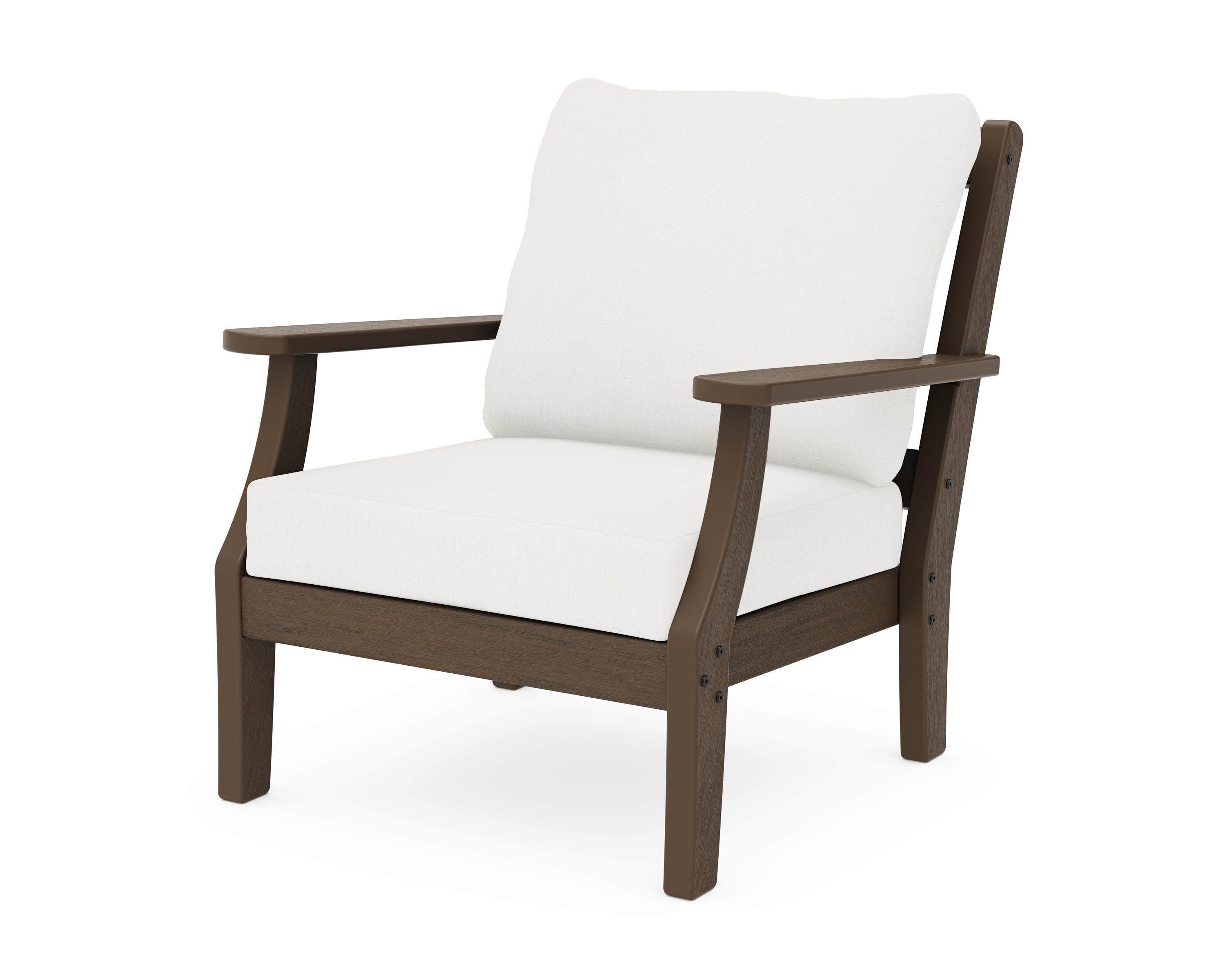 Chinoiserie Deep Seating Chair in Kona / Natural Linen