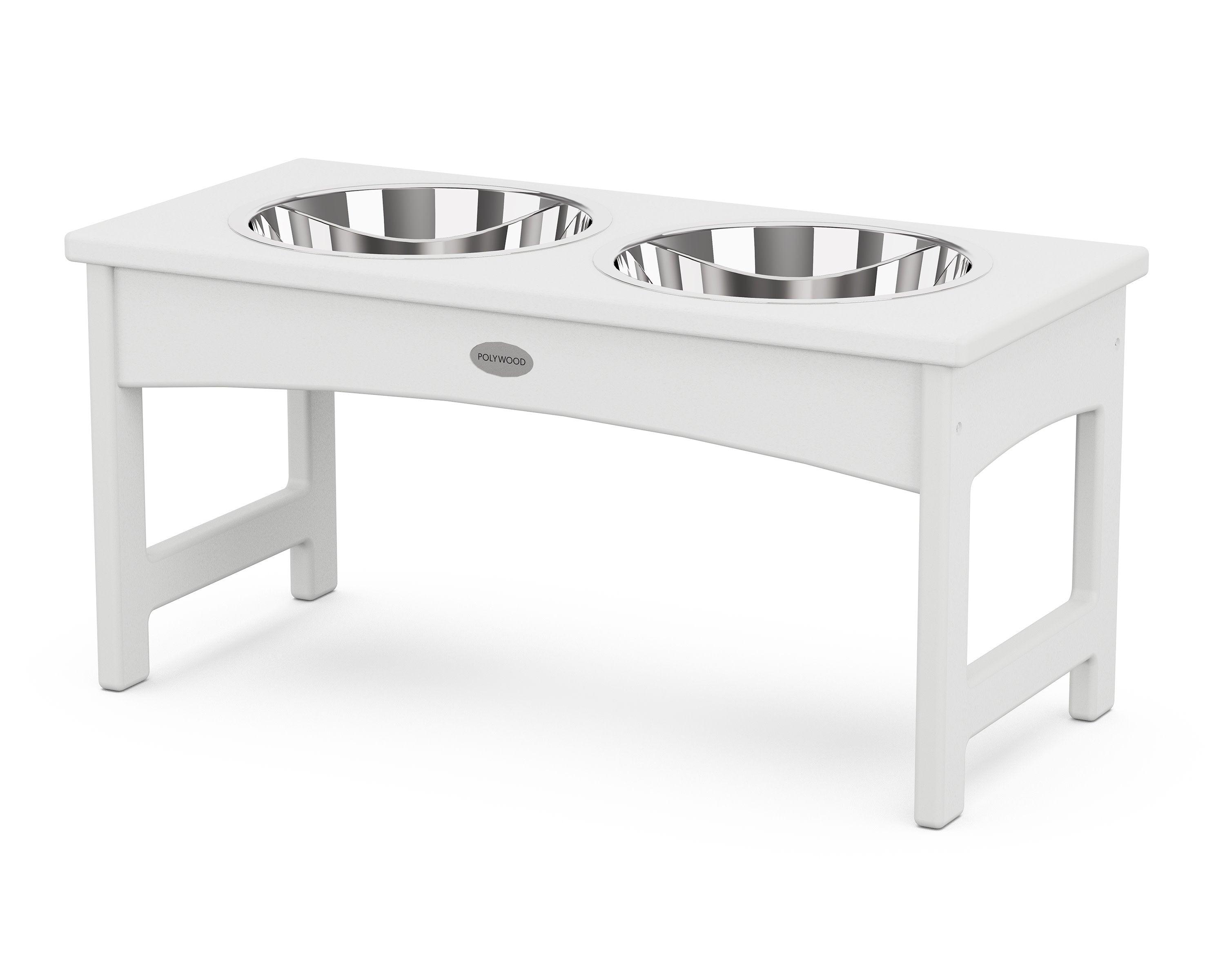 Pet Feeder in White