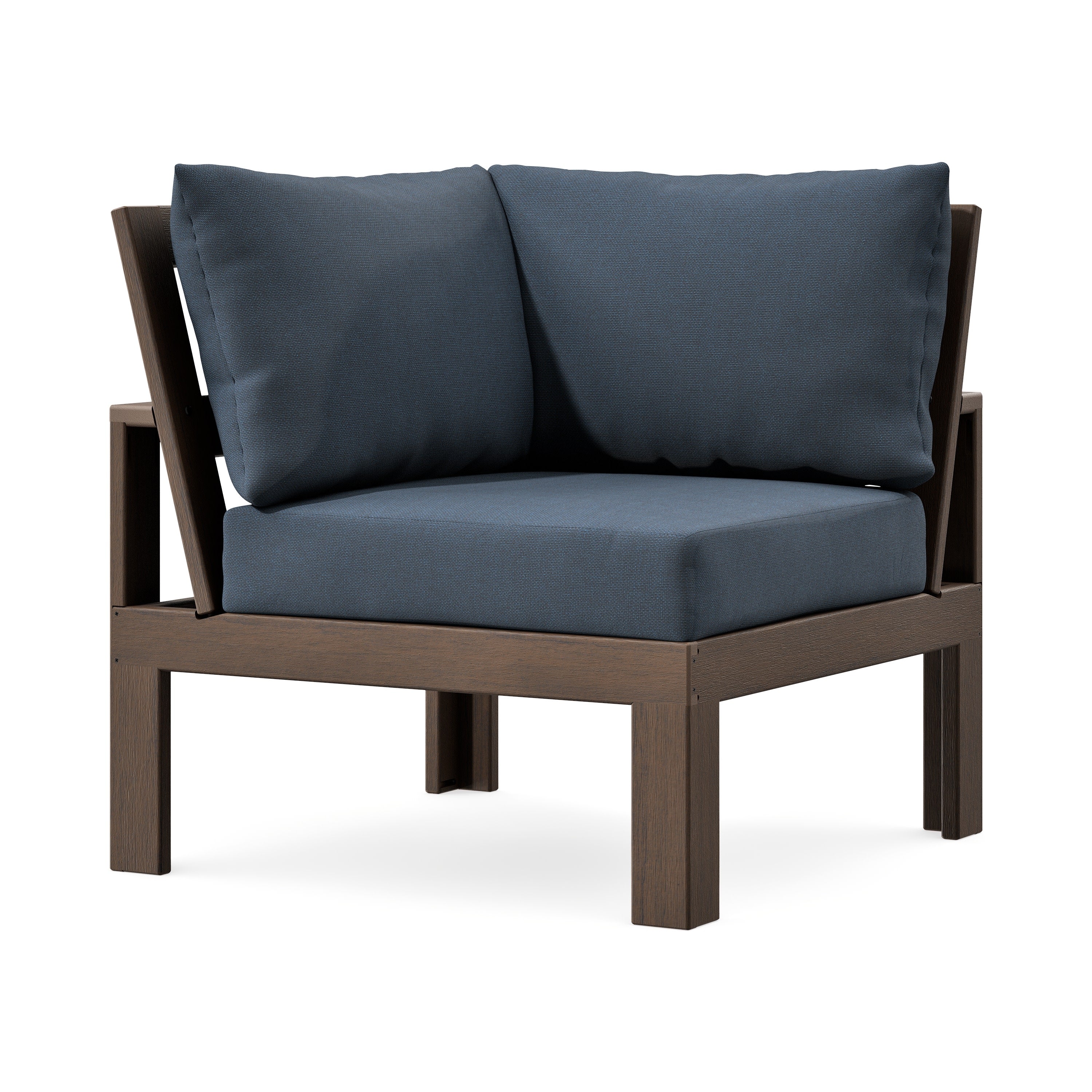Modular Corner Chair in Kona / Marine Indigo