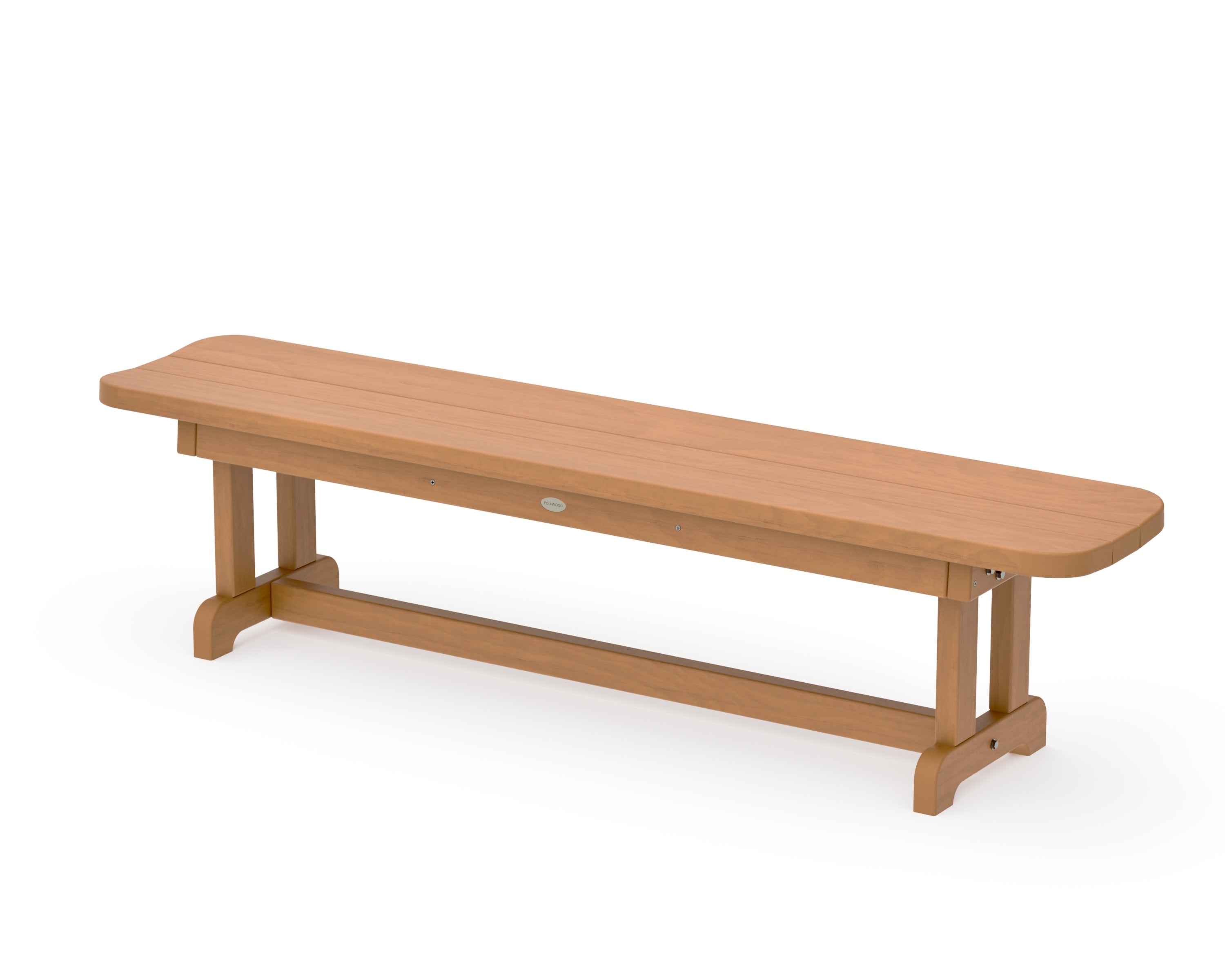 Park 72" Harvester Backless Bench in Natural