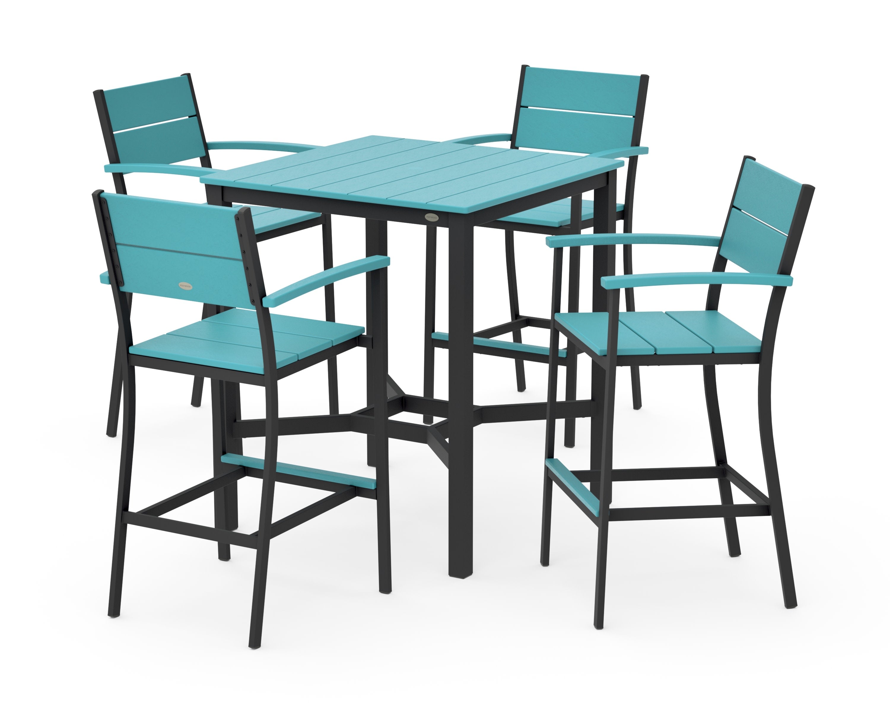 Main Street 5-Piece Bar Set in Black / Aruba