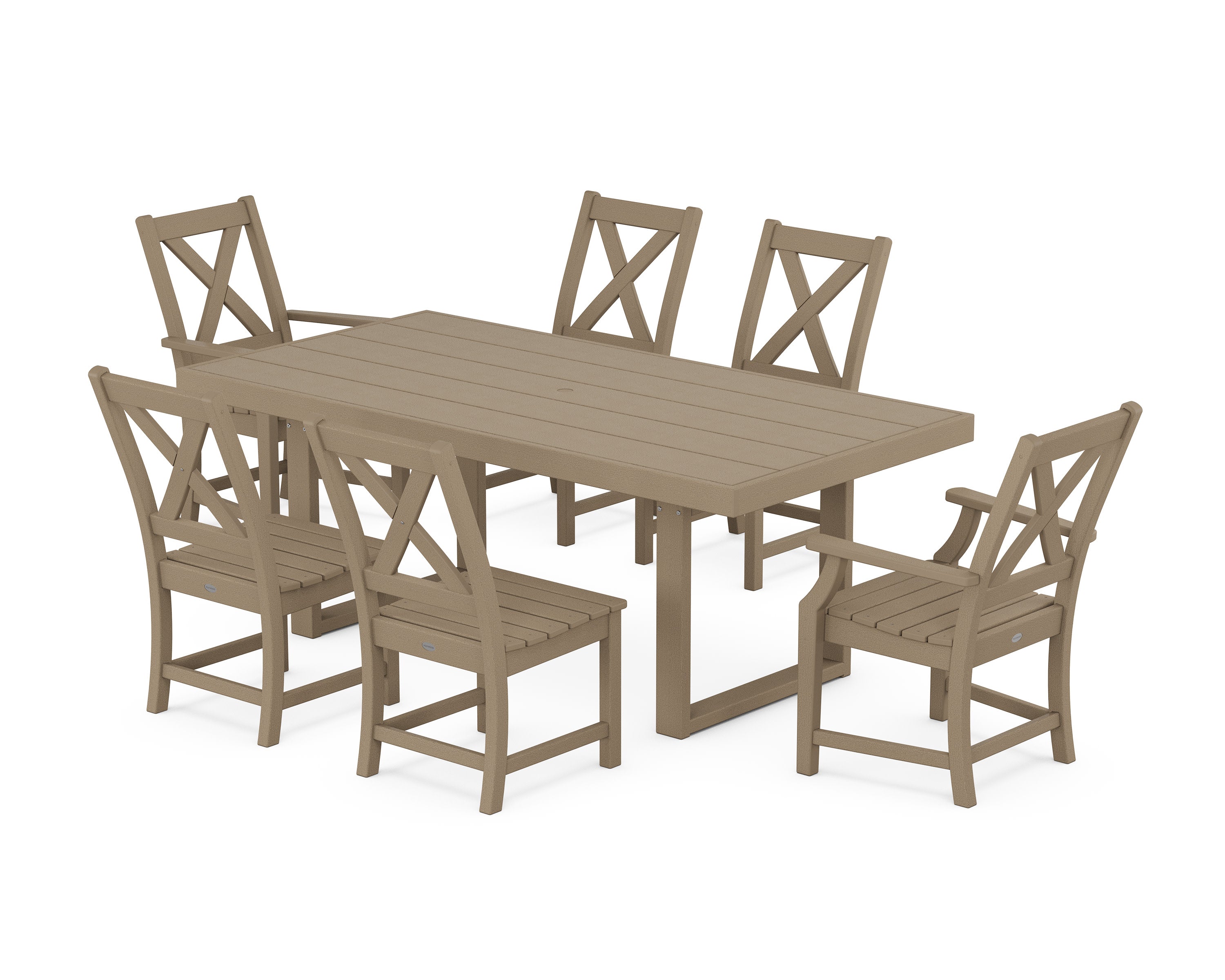 Braxton 7-Piece Dining Set in Vintage Sahara