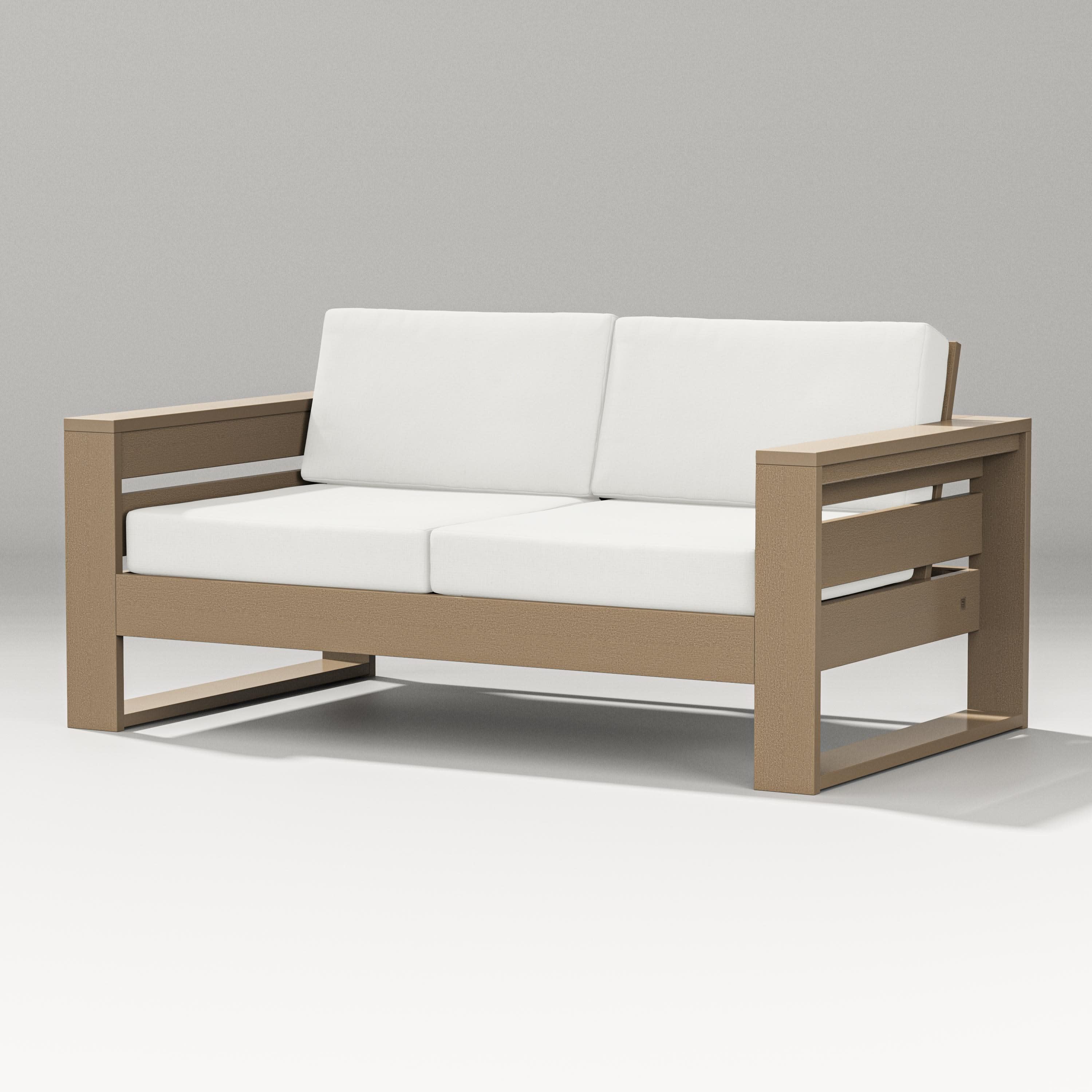 Latitude Loveseat in Vintage Sahara / Natural Linen