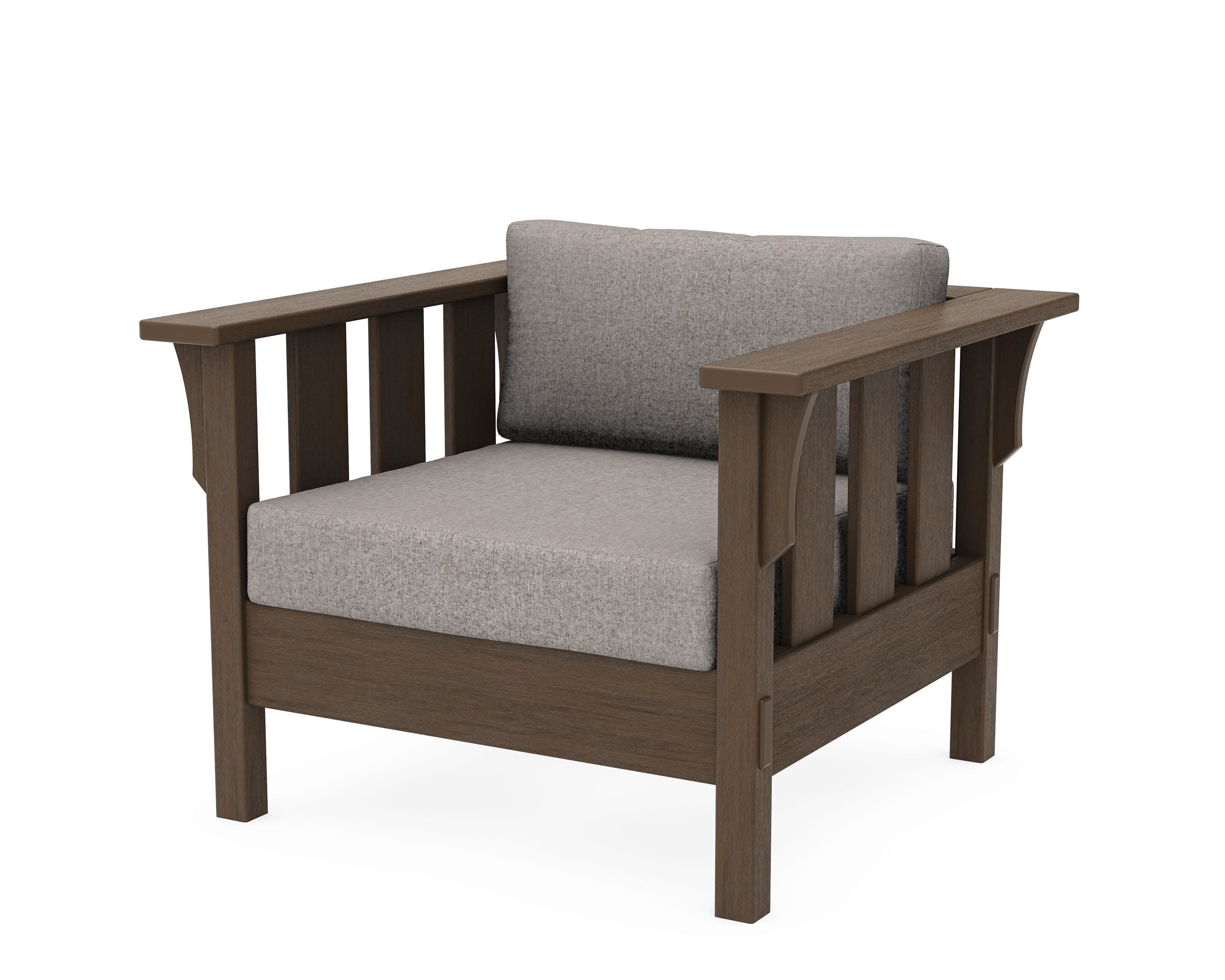 Acadia Deep Seating Chair in Kona / Weathered Tweed