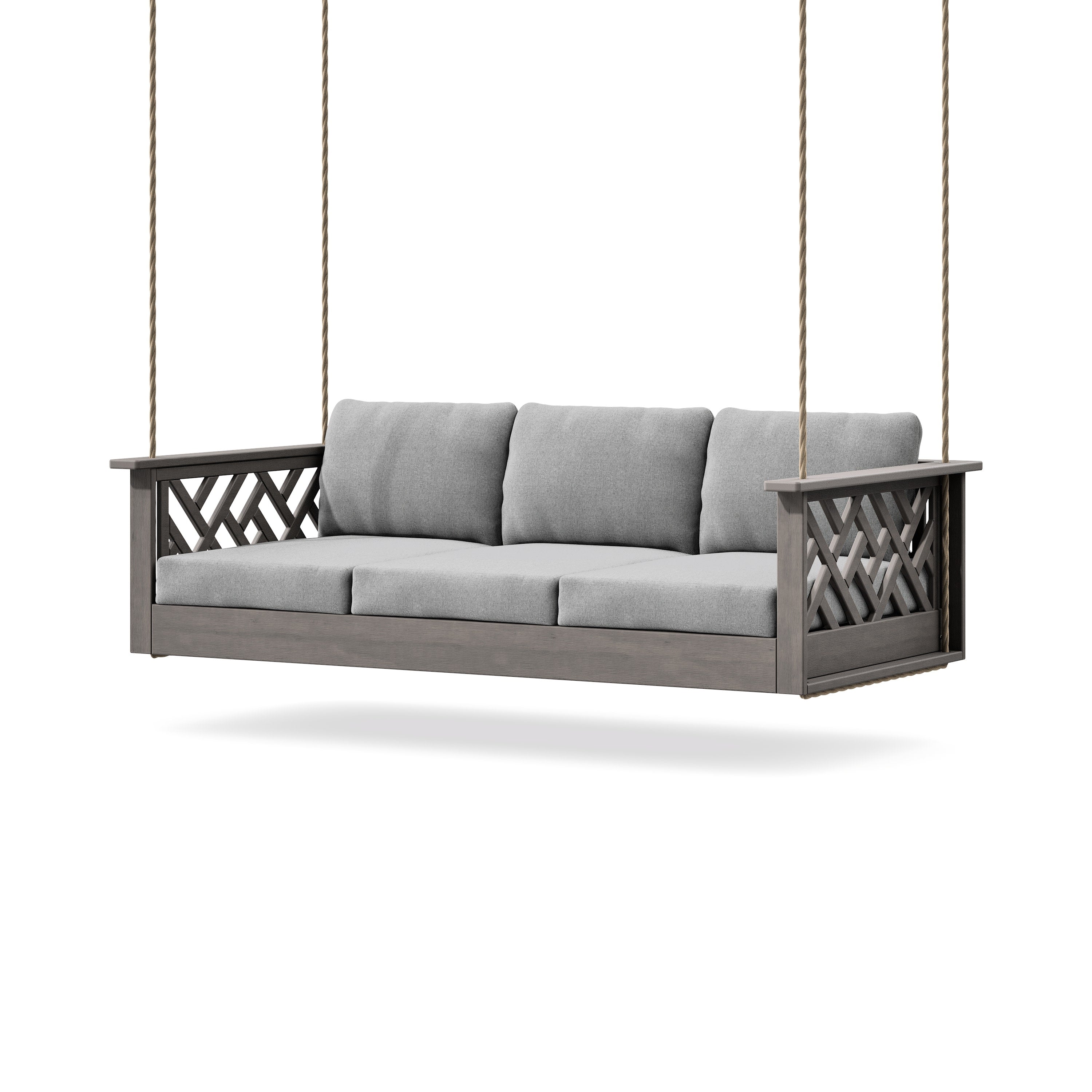 Chippendale Daybed Swing in Driftwood / Grey Mist