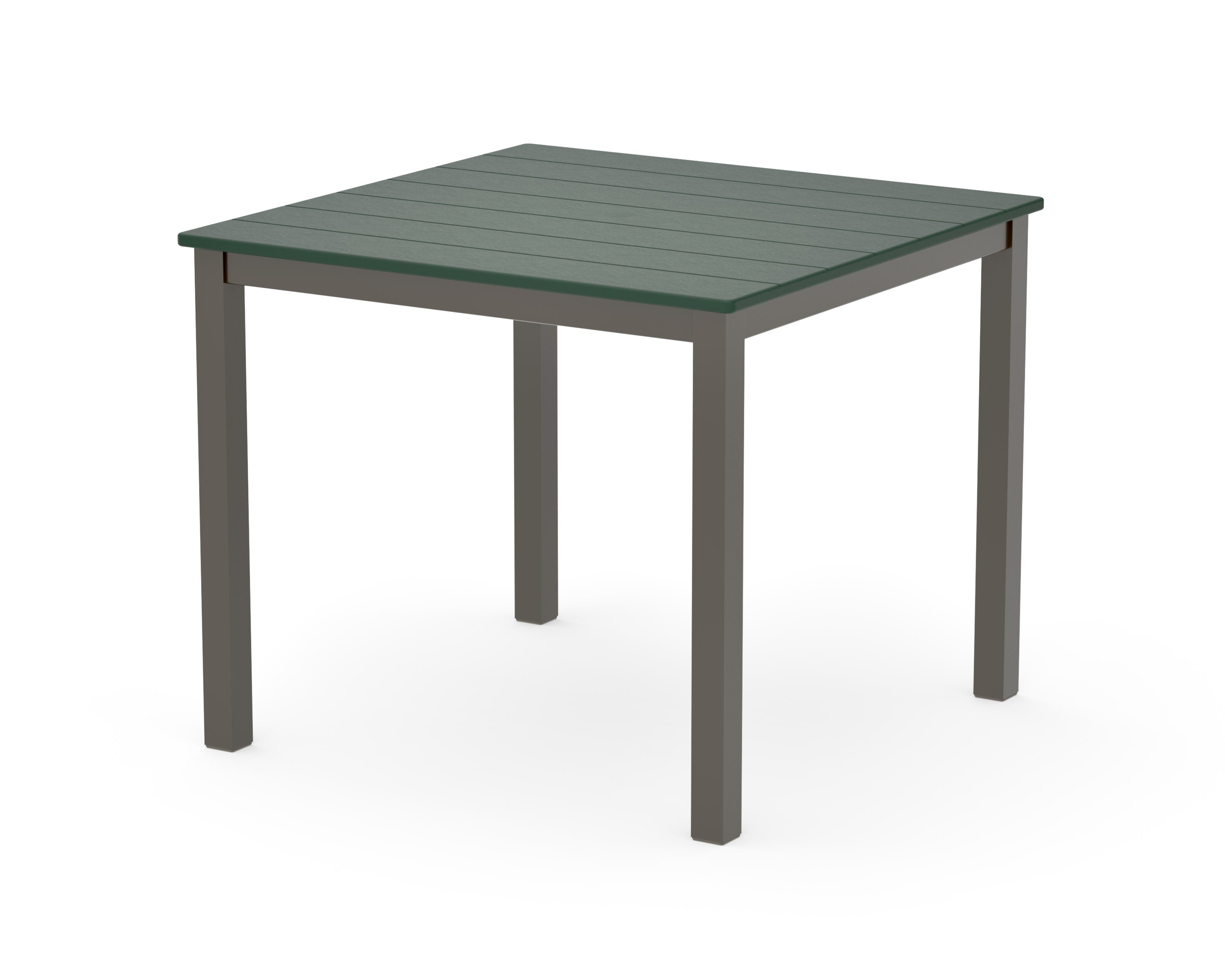 Main Street 36" x 36" Dining Table in Bronze / Green