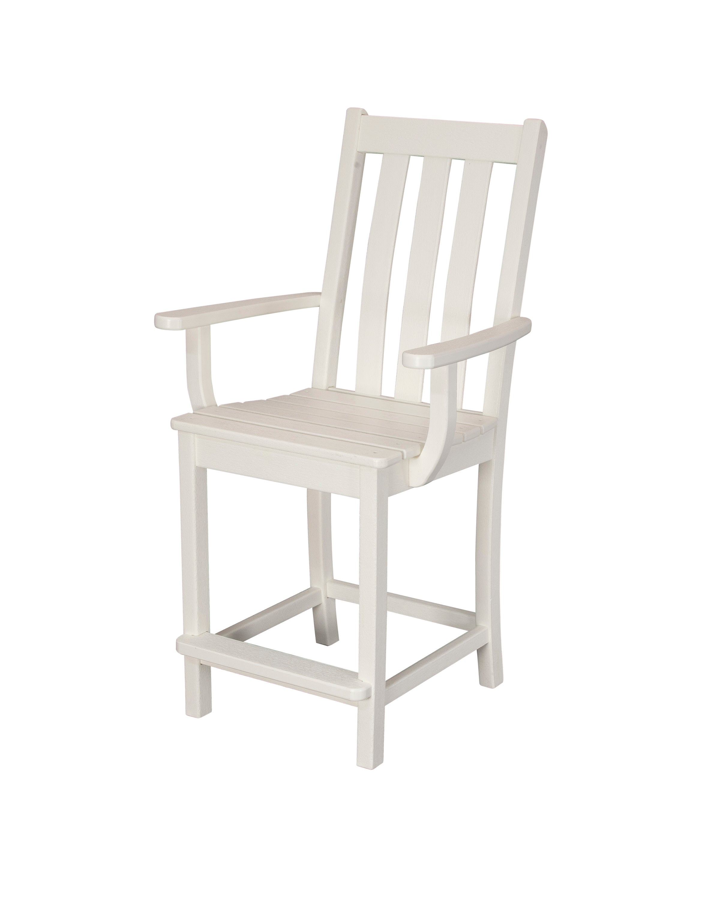 Vineyard Counter Arm Chair in Vintage White