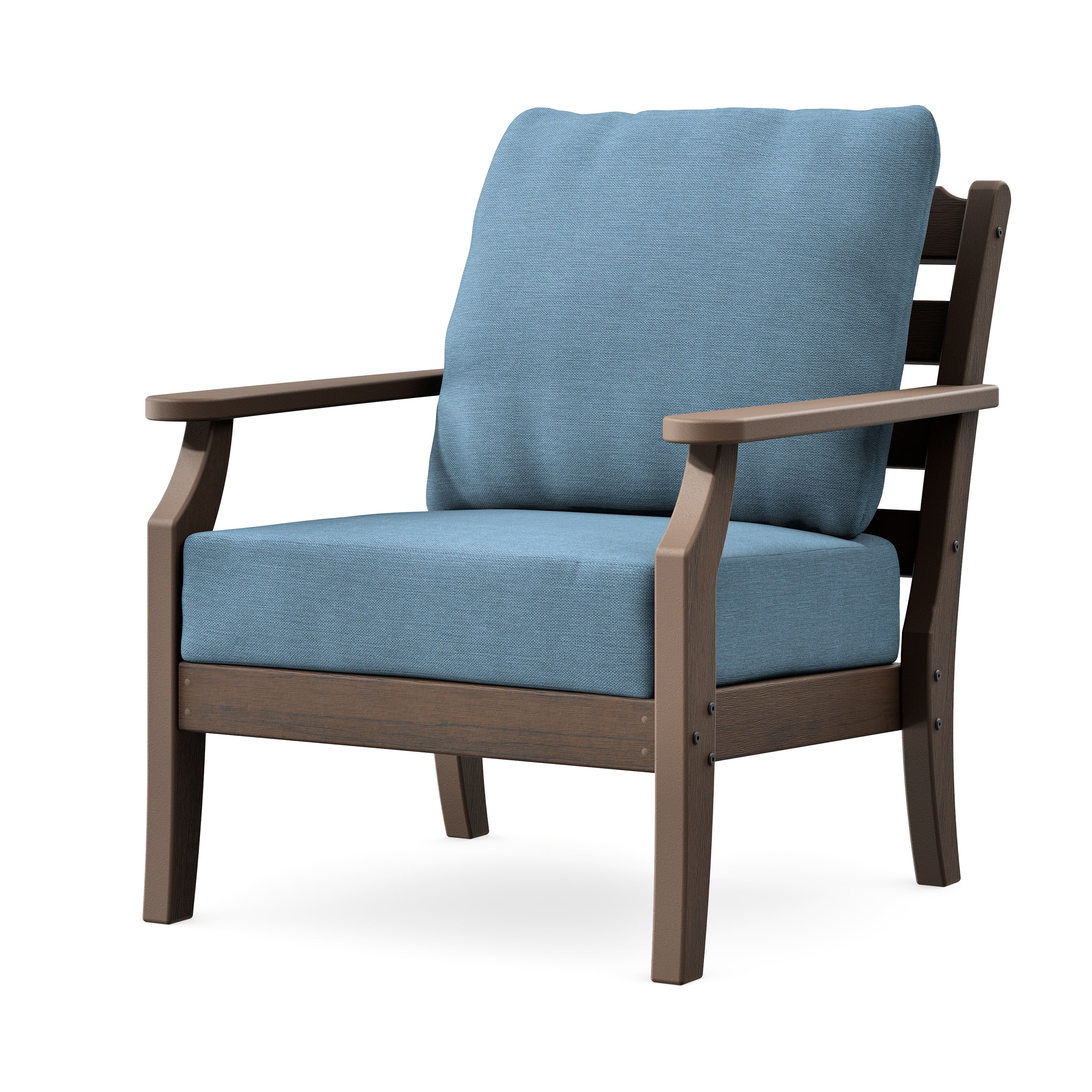 Savannah Deep Seating Chair in Kona / Sky Blue