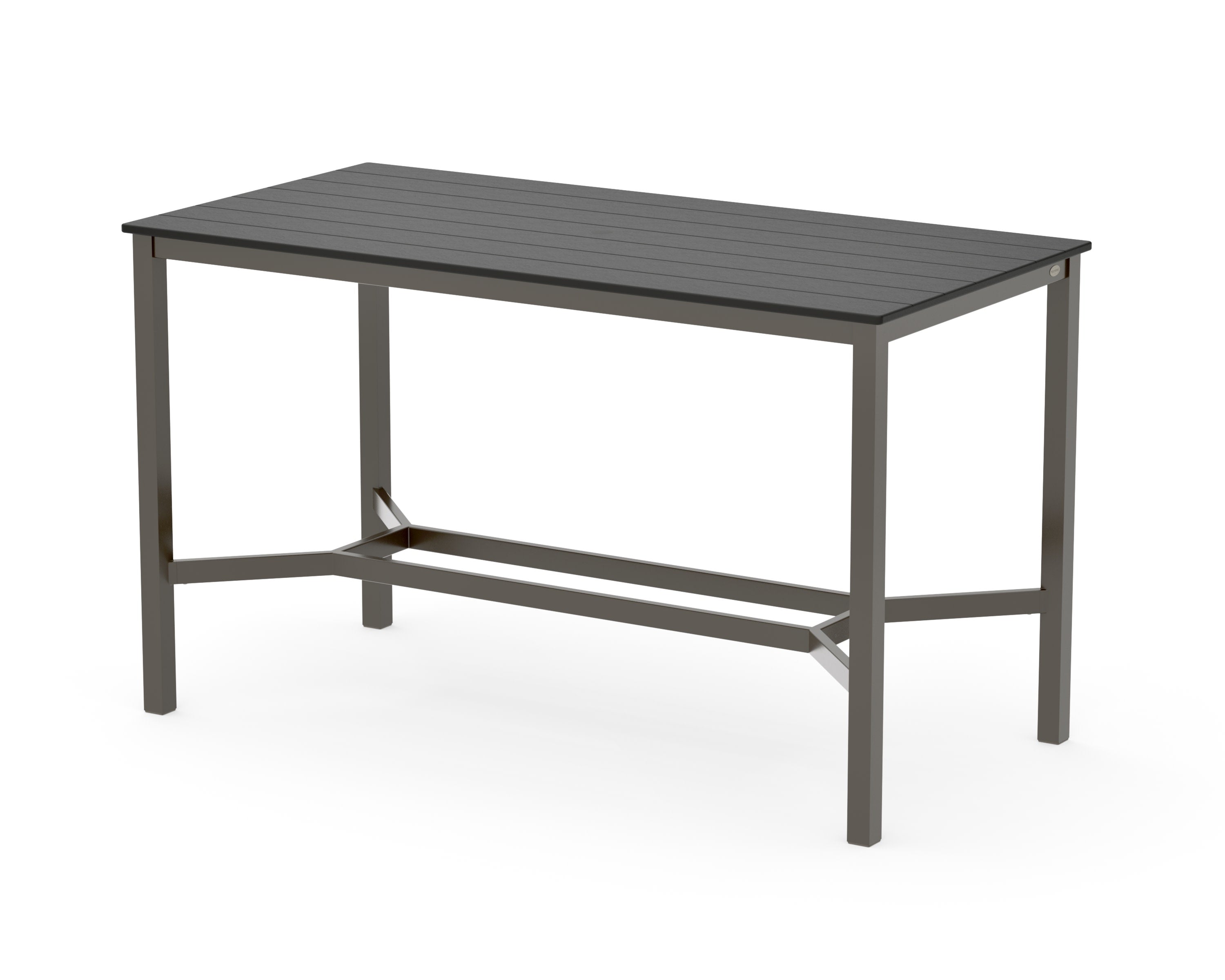 Main Street 36 x 72 Bar Table in Bronze / Black