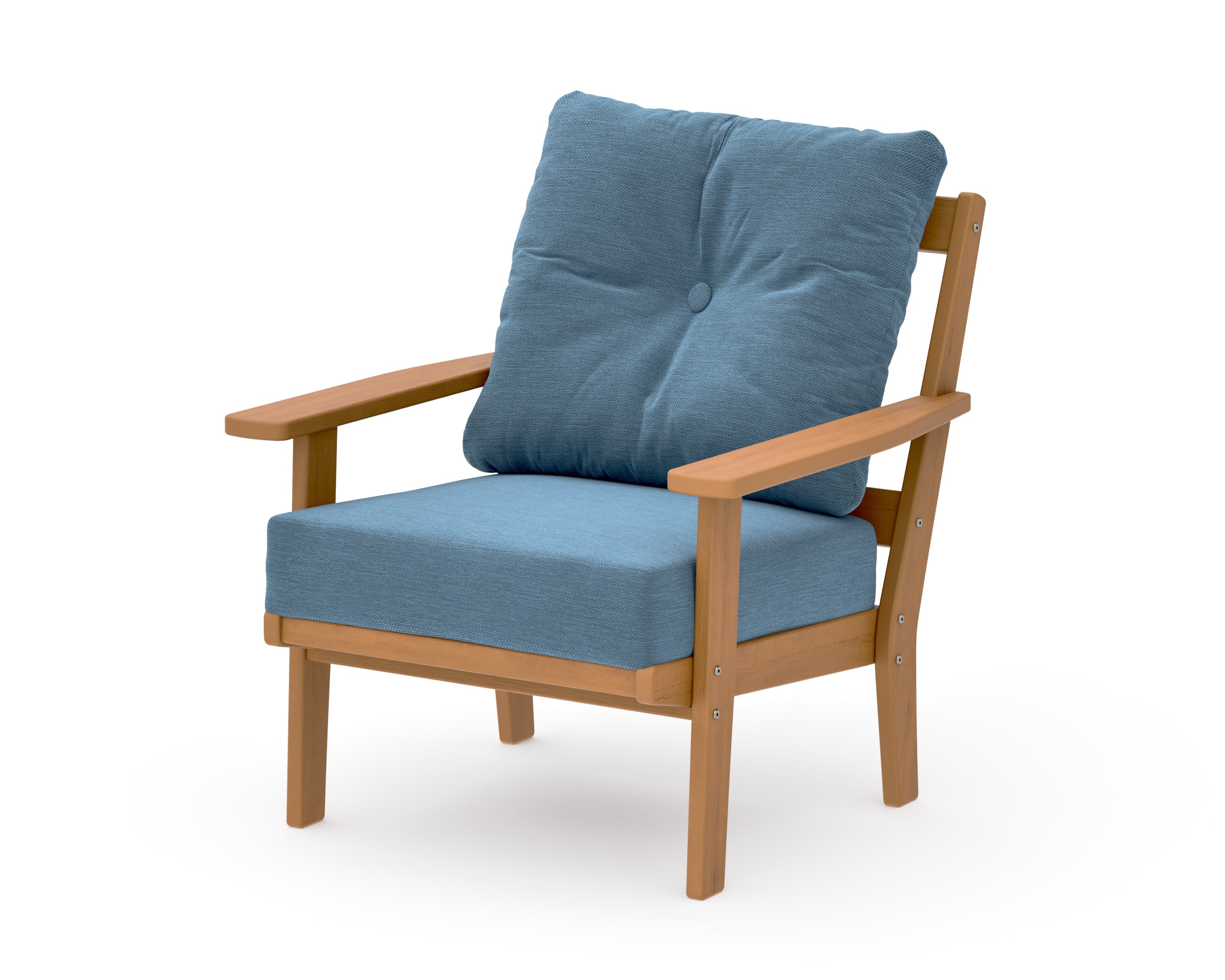 Oxford Deep Seating Chair in Natural / Sky Blue
