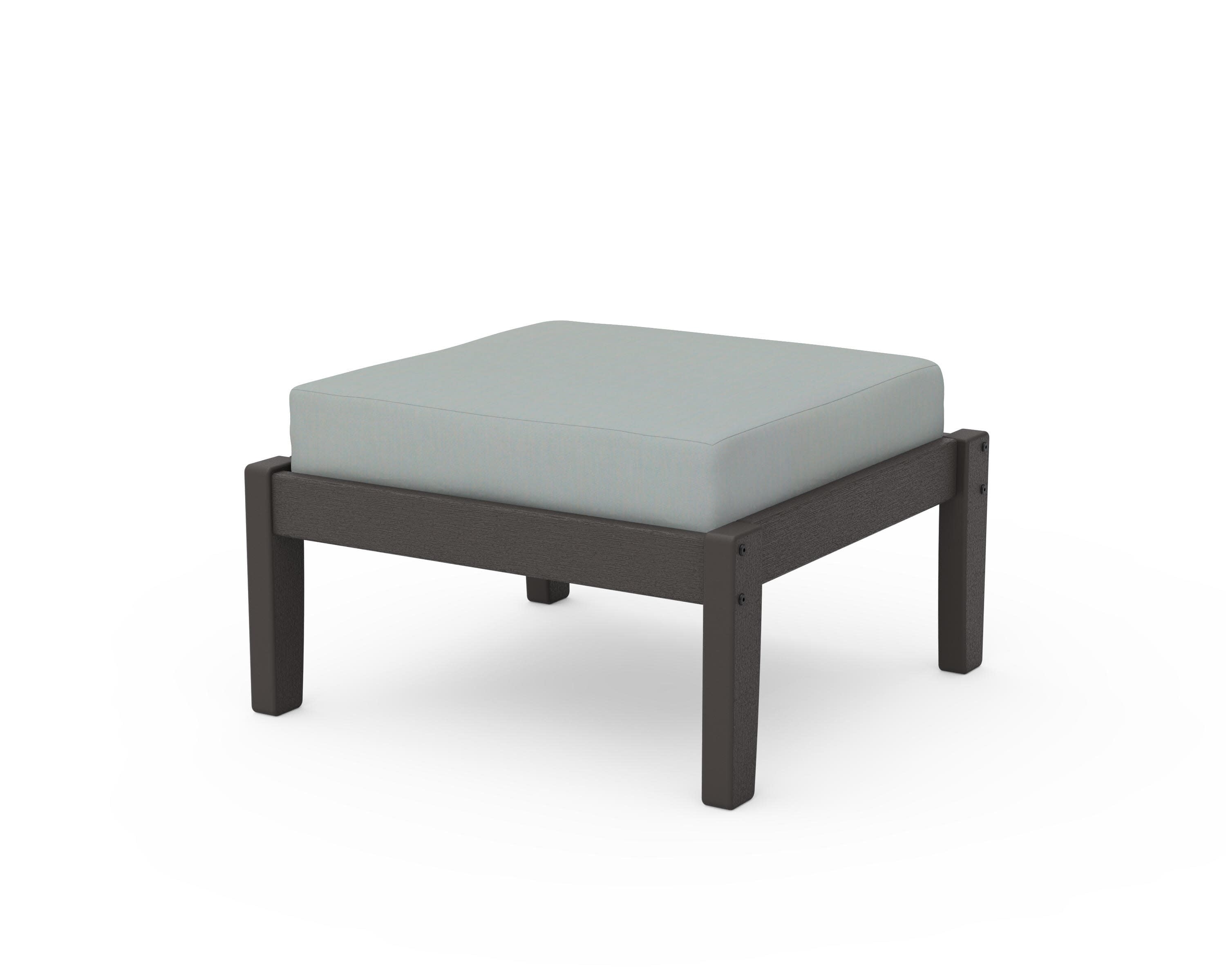 Deep Seating Ottoman in Vintage Coffee / Spa