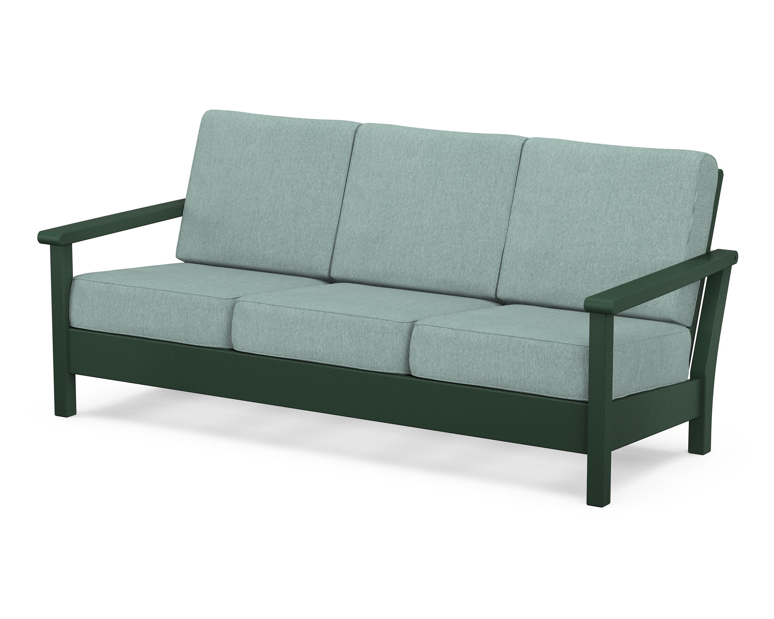 Harbour Deep Seating Sofa in Green / Glacier Spa