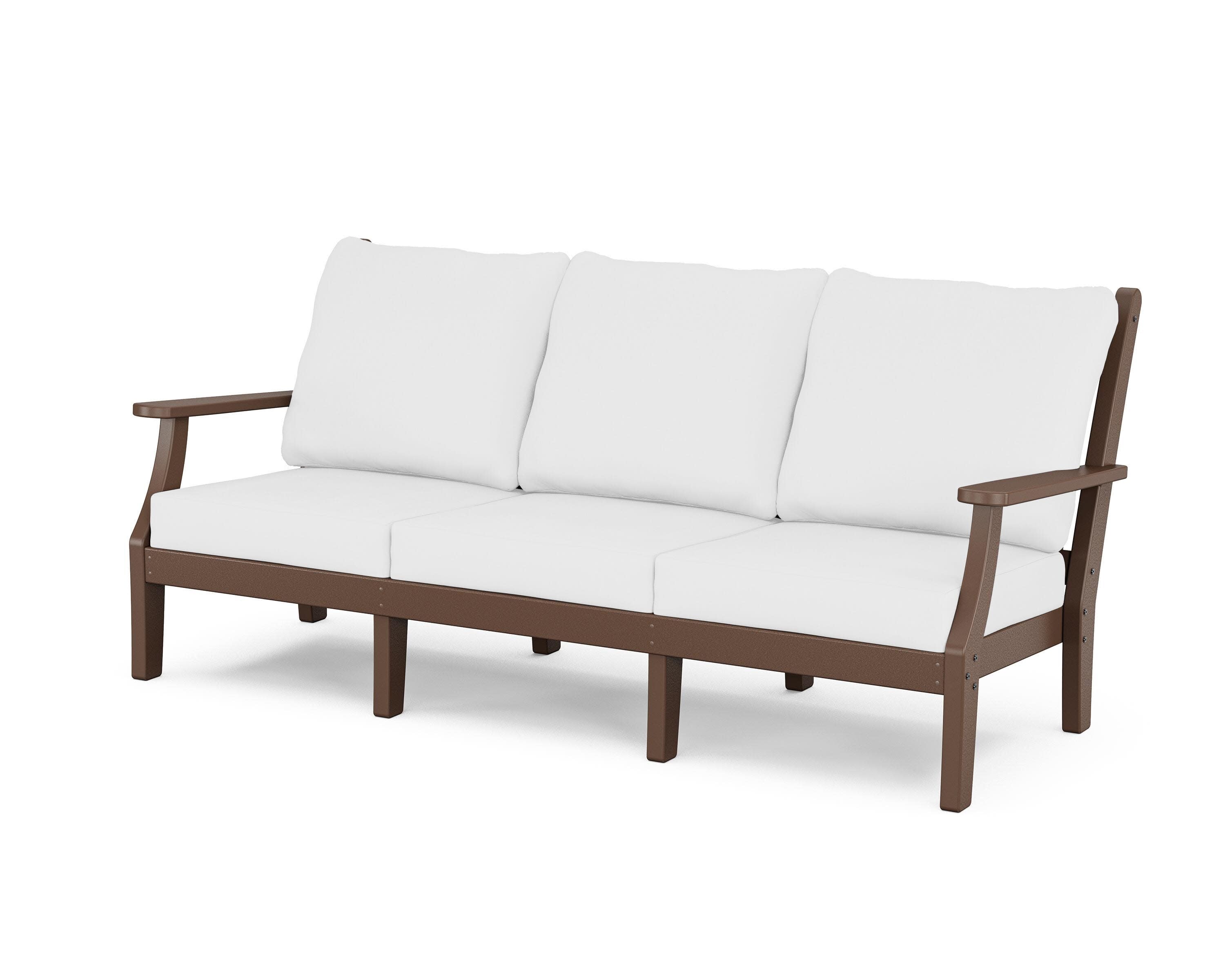 Wovendale Deep Seating Sofa in Mahogany / Natural