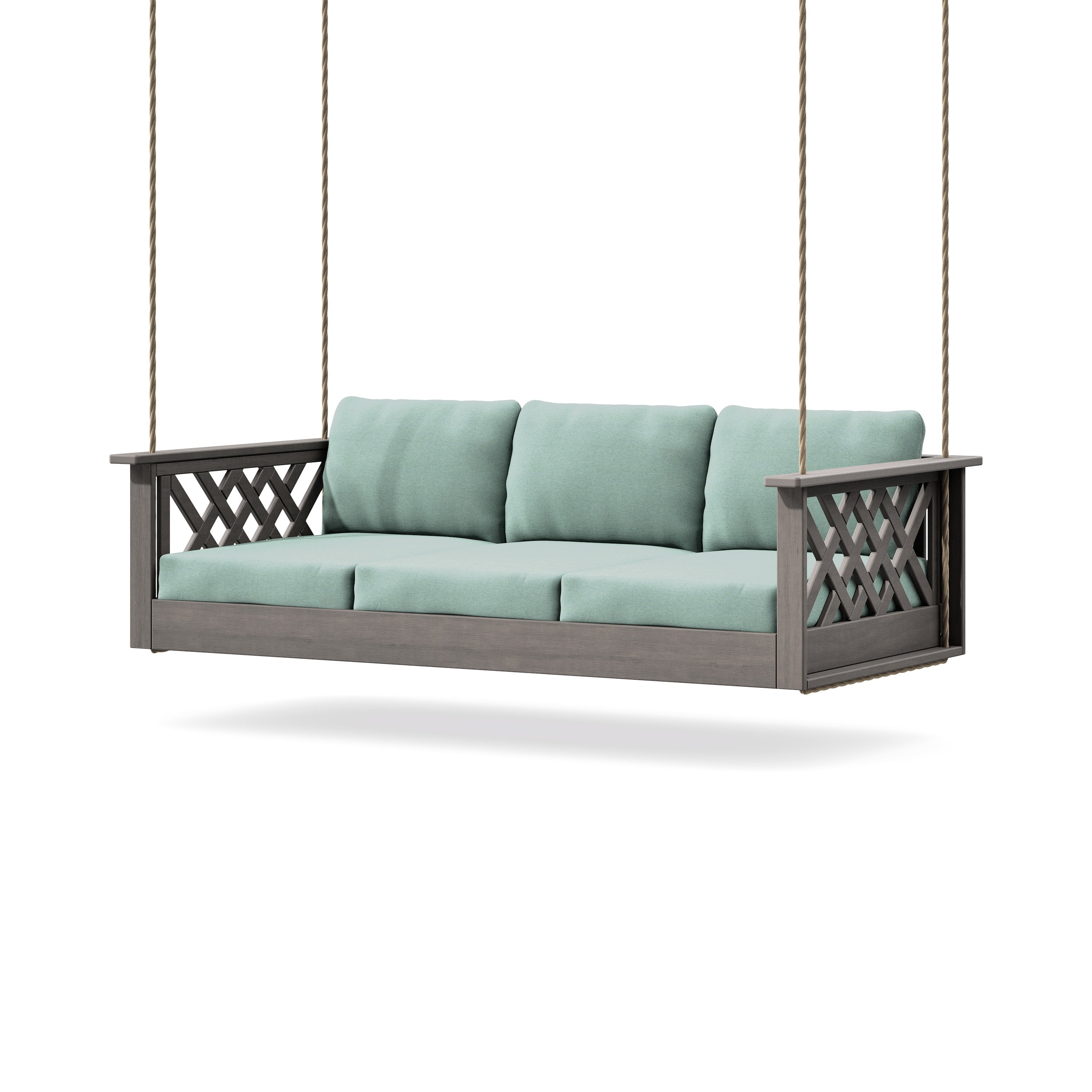 Wovendale Daybed Swing in Driftwood / Glacier Spa