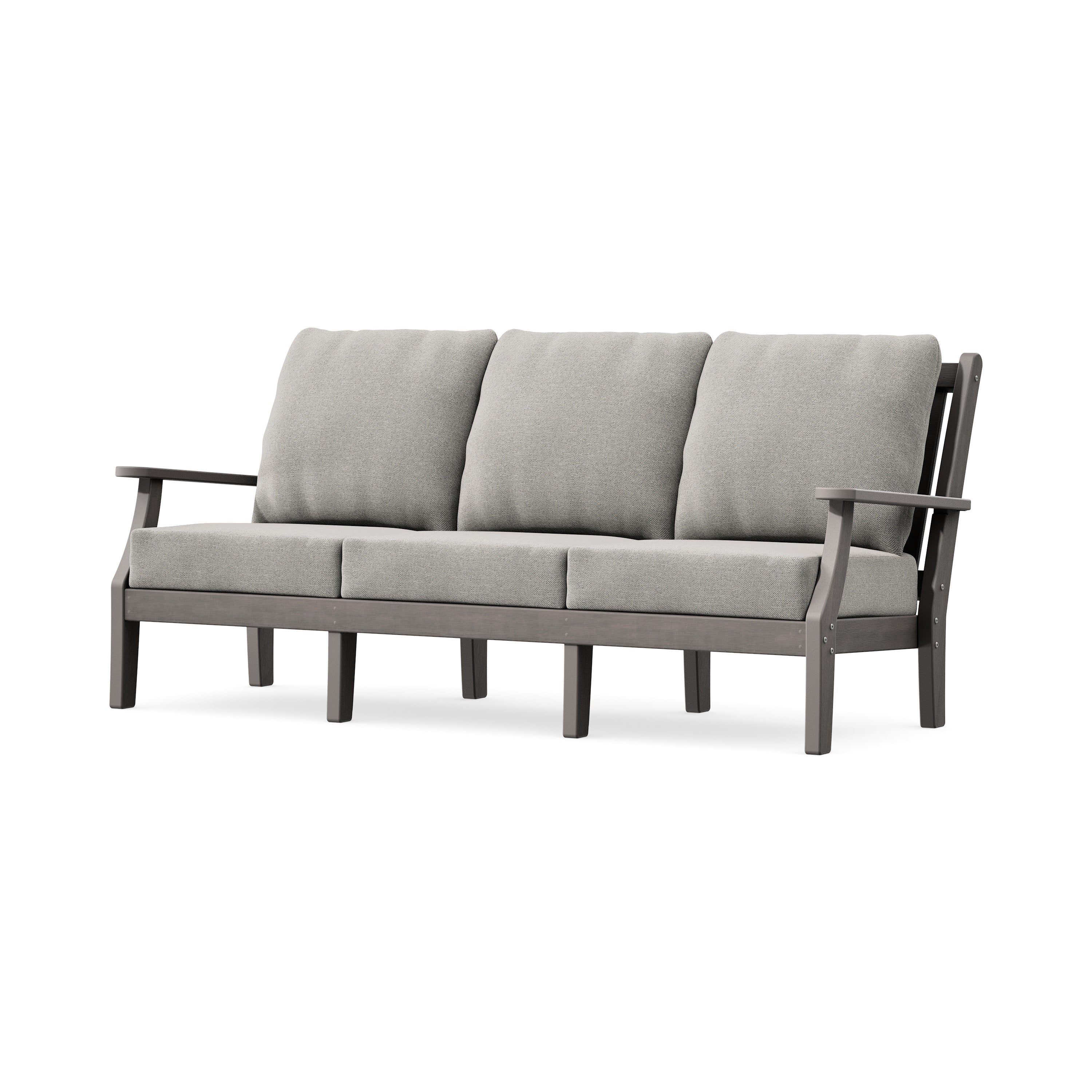 Wovendale Deep Seating Sofa in Driftwood / Weathered Tweed