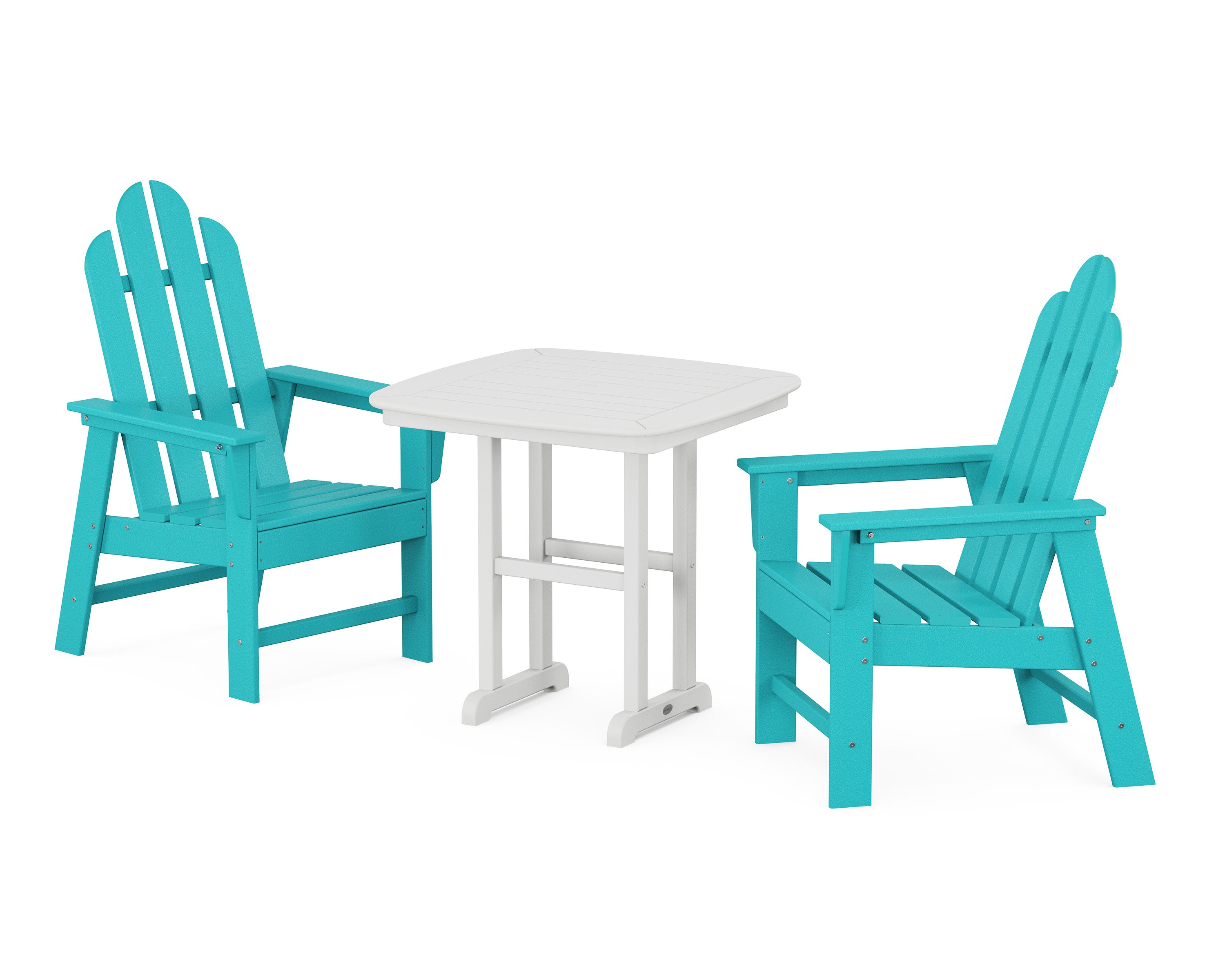 Long Island 3-Piece Dining Set in Aruba / White