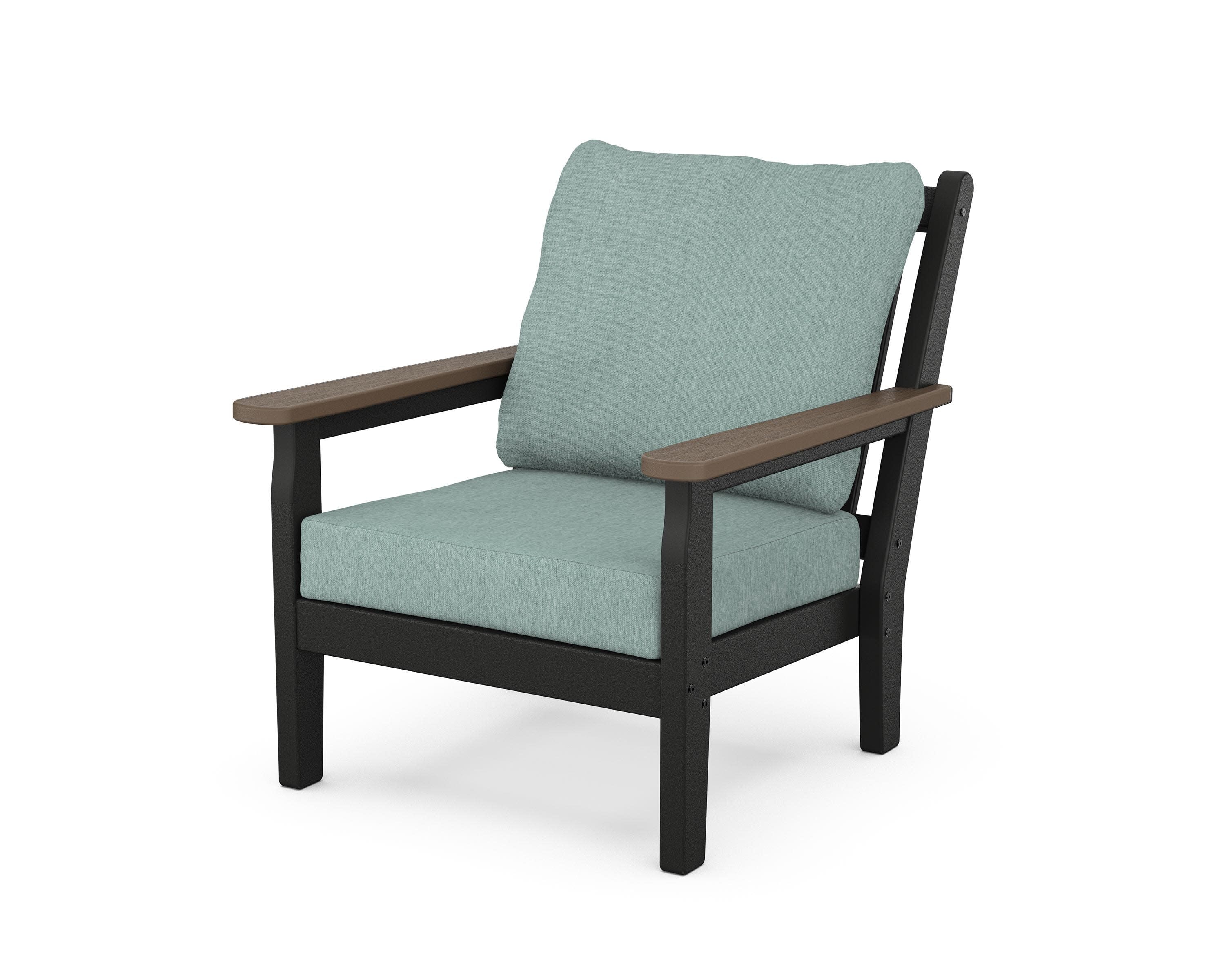 Chippendale Deep Seating Chair in Black / Kona / Glacier Spa